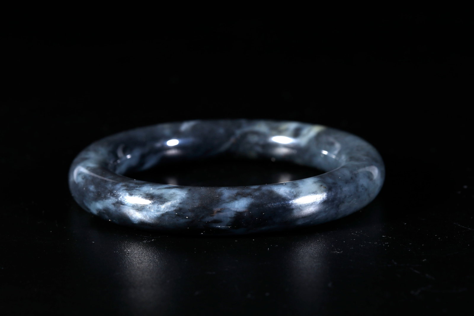 A HETIAN JADE CARVED BANGLE - 4