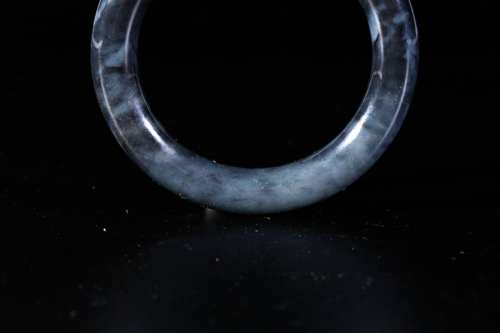 A HETIAN JADE CARVED BANGLE - 9