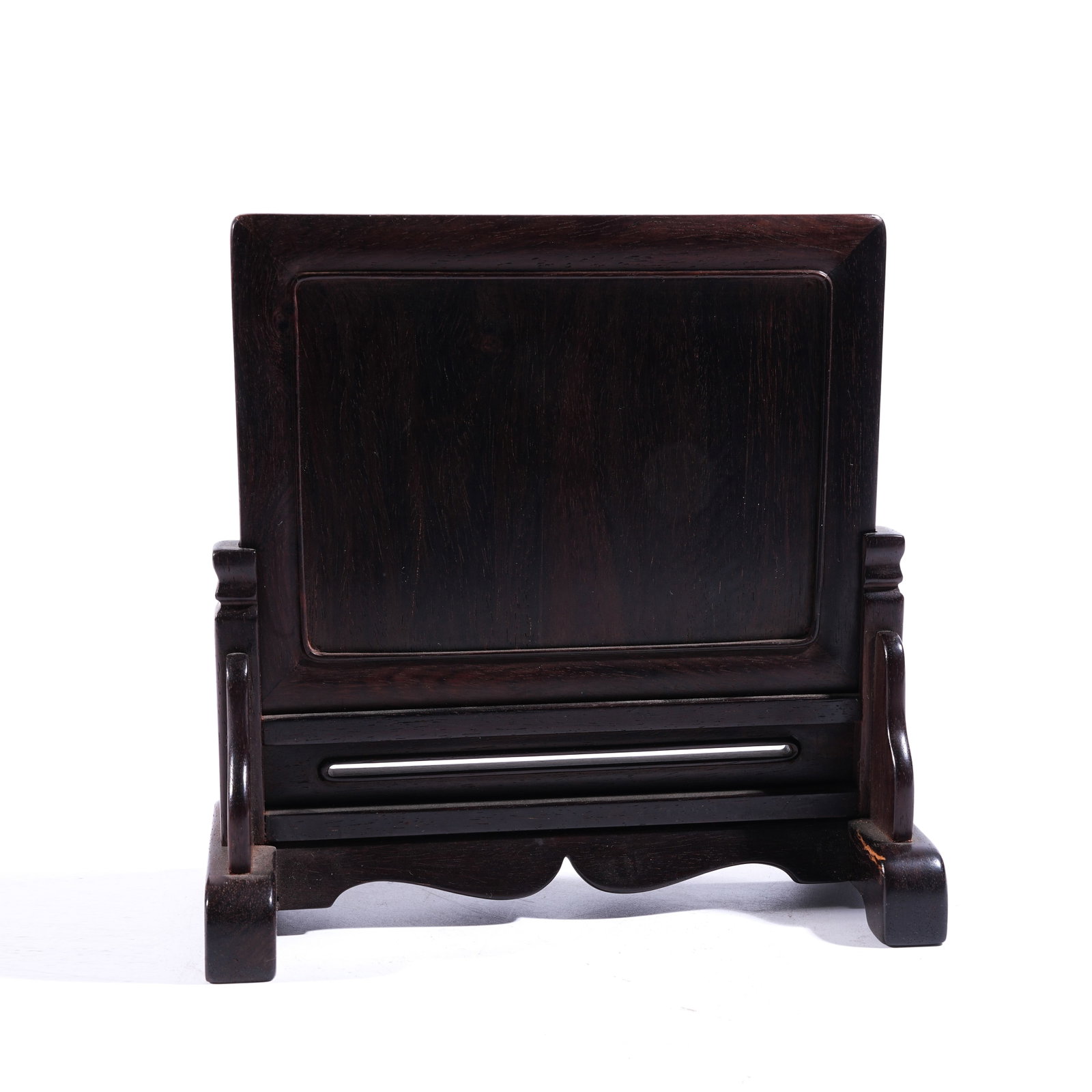 A TABLE SCREEN IN ZITAN WOOD: Table Screen in Zitan Wood