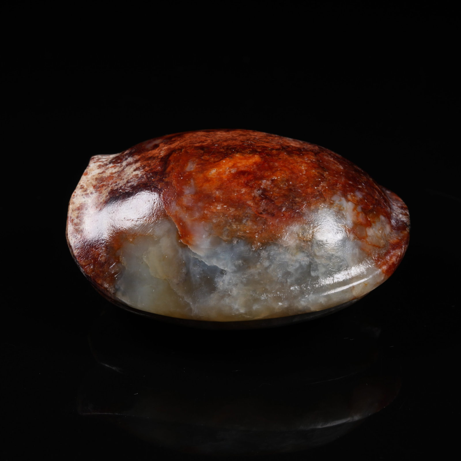 A ANCIENT JADE TURTLE SHELL PENDANT - 4