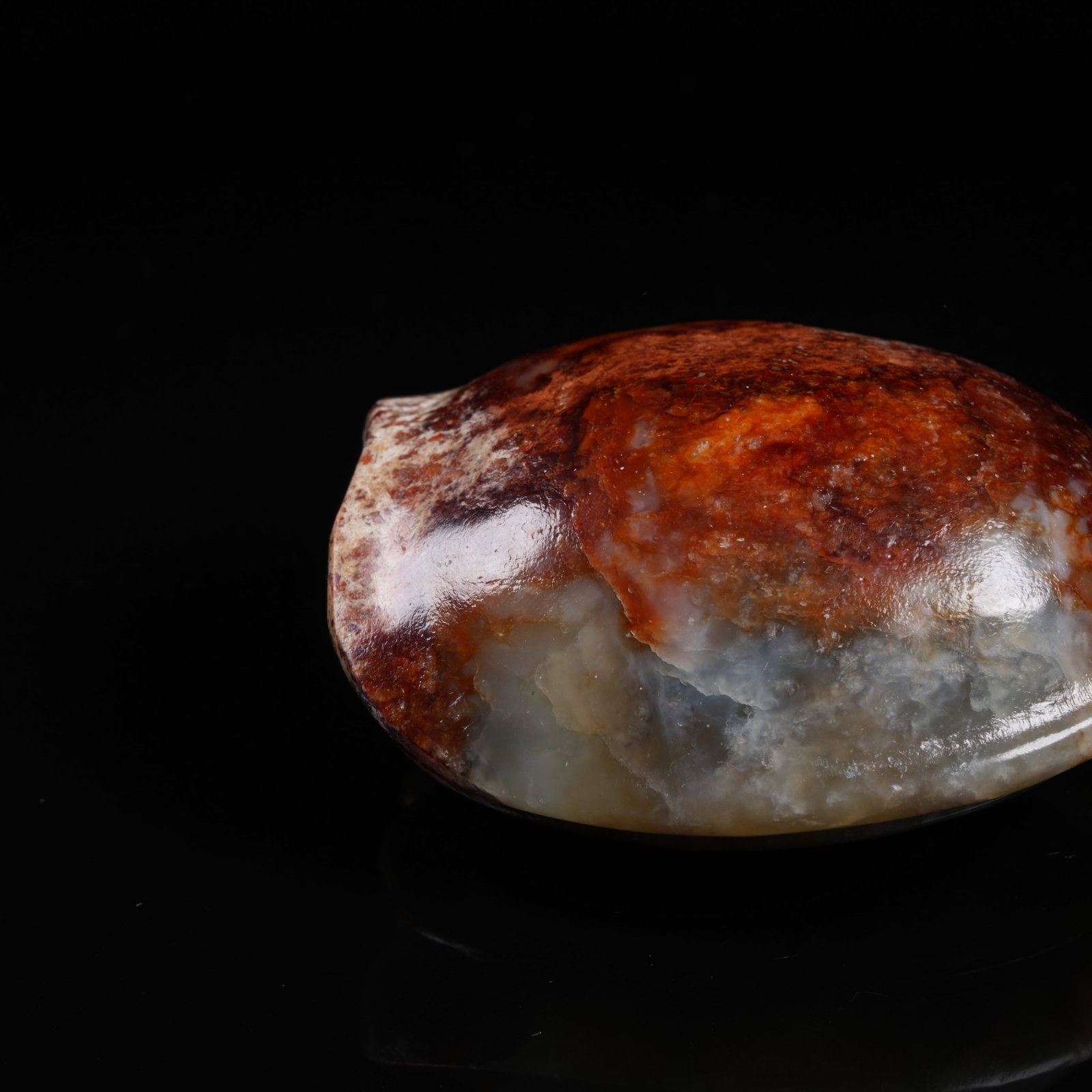 A ANCIENT JADE TURTLE SHELL PENDANT - 5