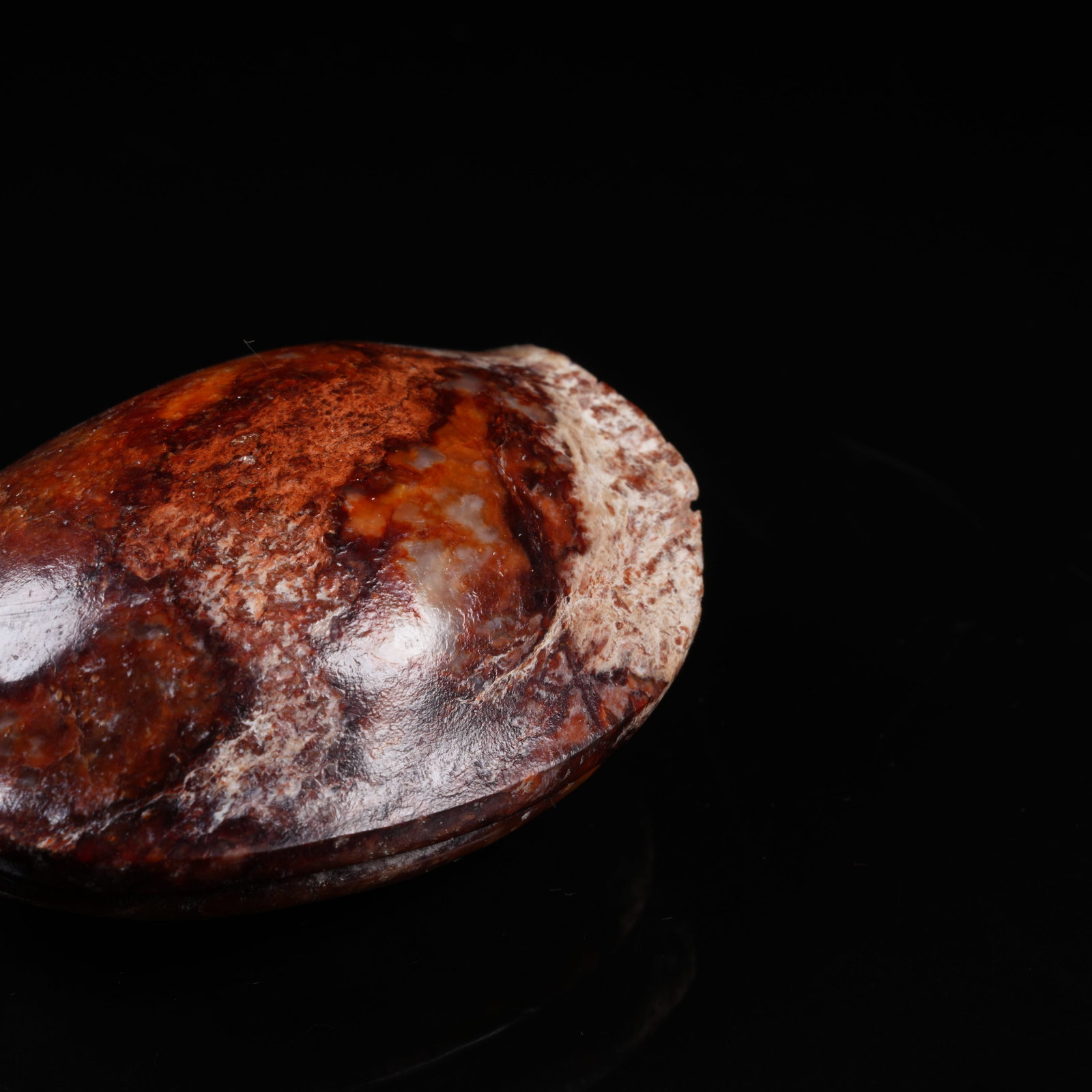 A ANCIENT JADE TURTLE SHELL PENDANT - 6