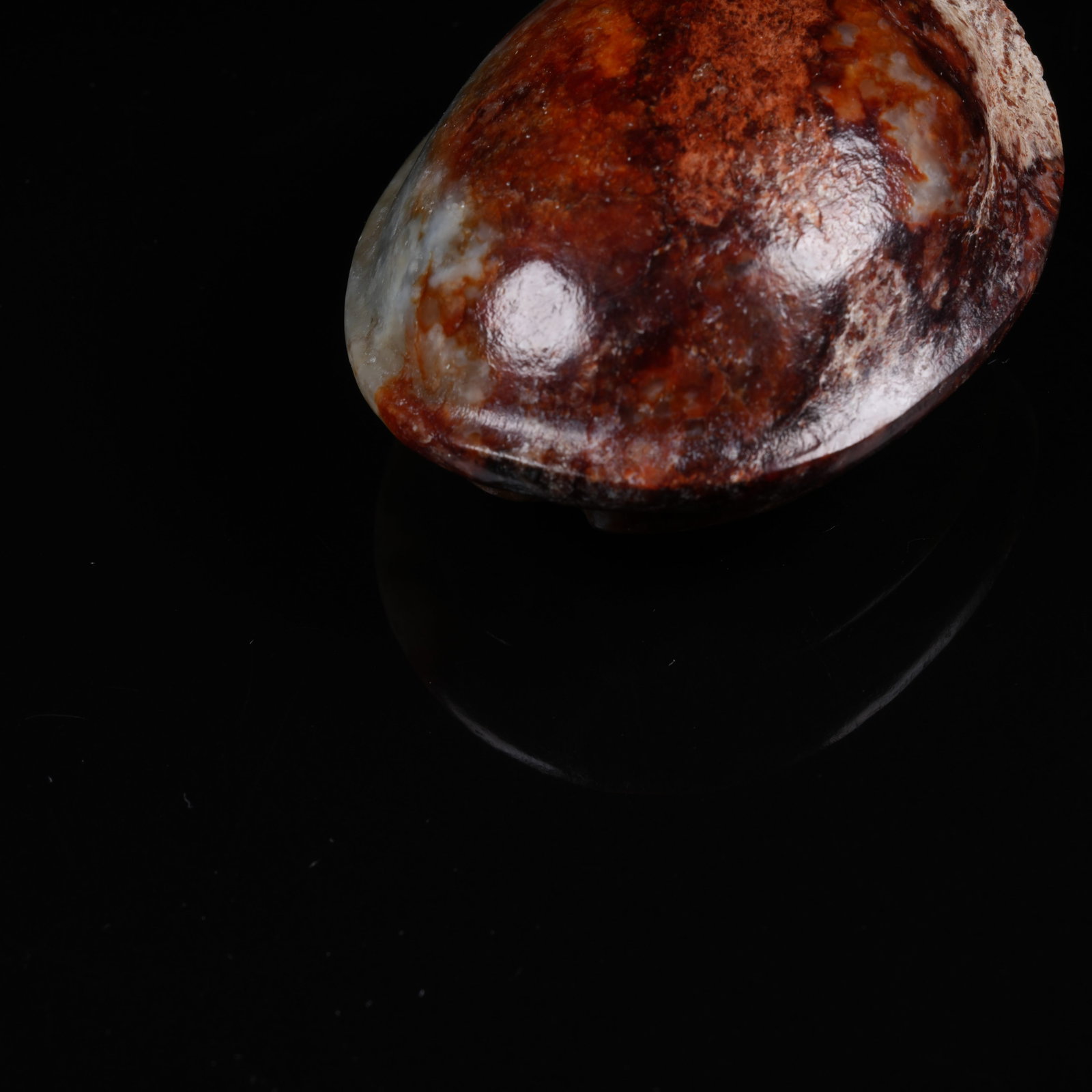 A ANCIENT JADE TURTLE SHELL PENDANT - 7