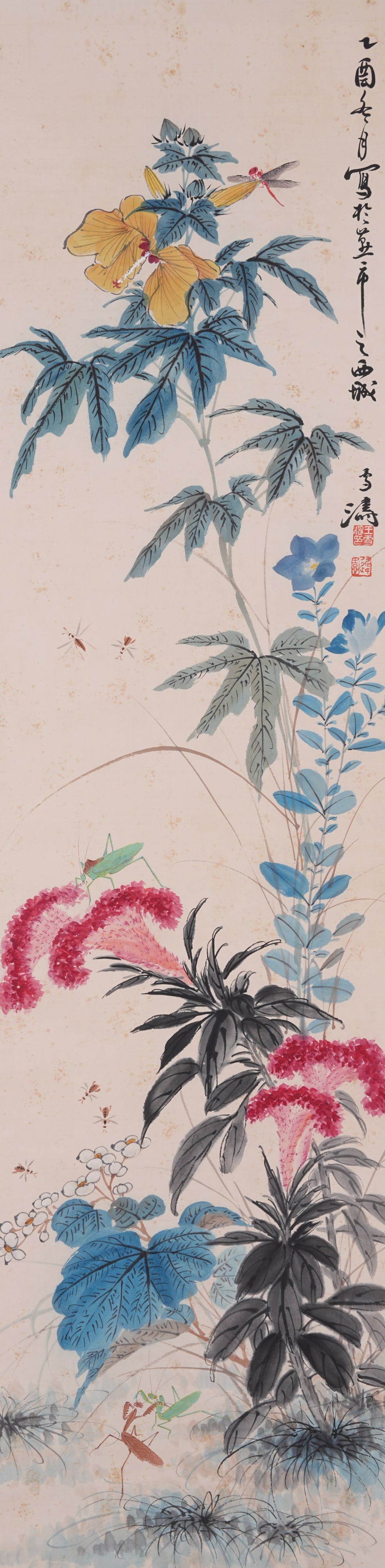 A FLOWER PAINTING ON PAPER BY WANG XUETAO.王雪濤 (1 of 11)