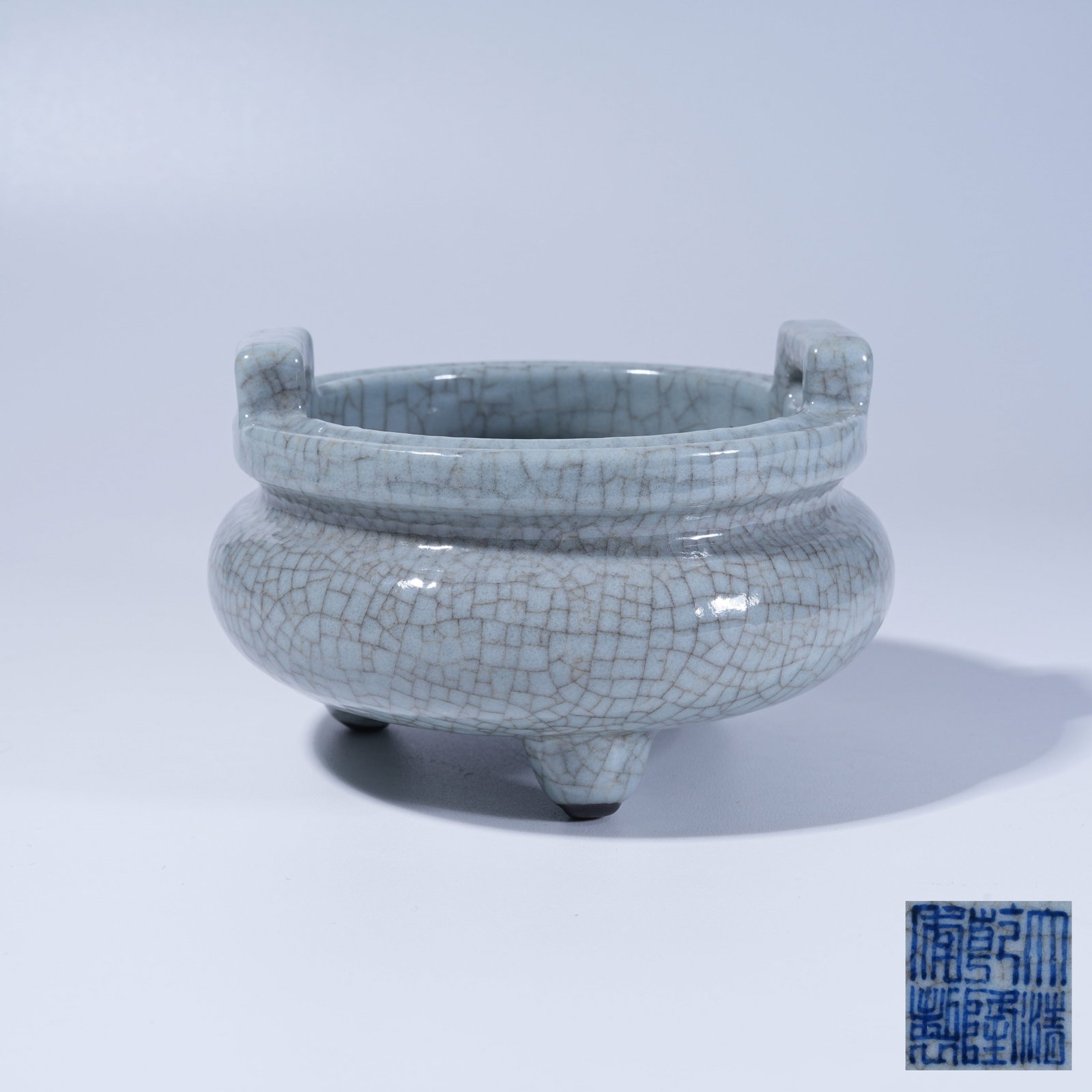 A OFFICIAL KILN STYLE THREE-LEGGED INCENSE BURNER (1 of 9)