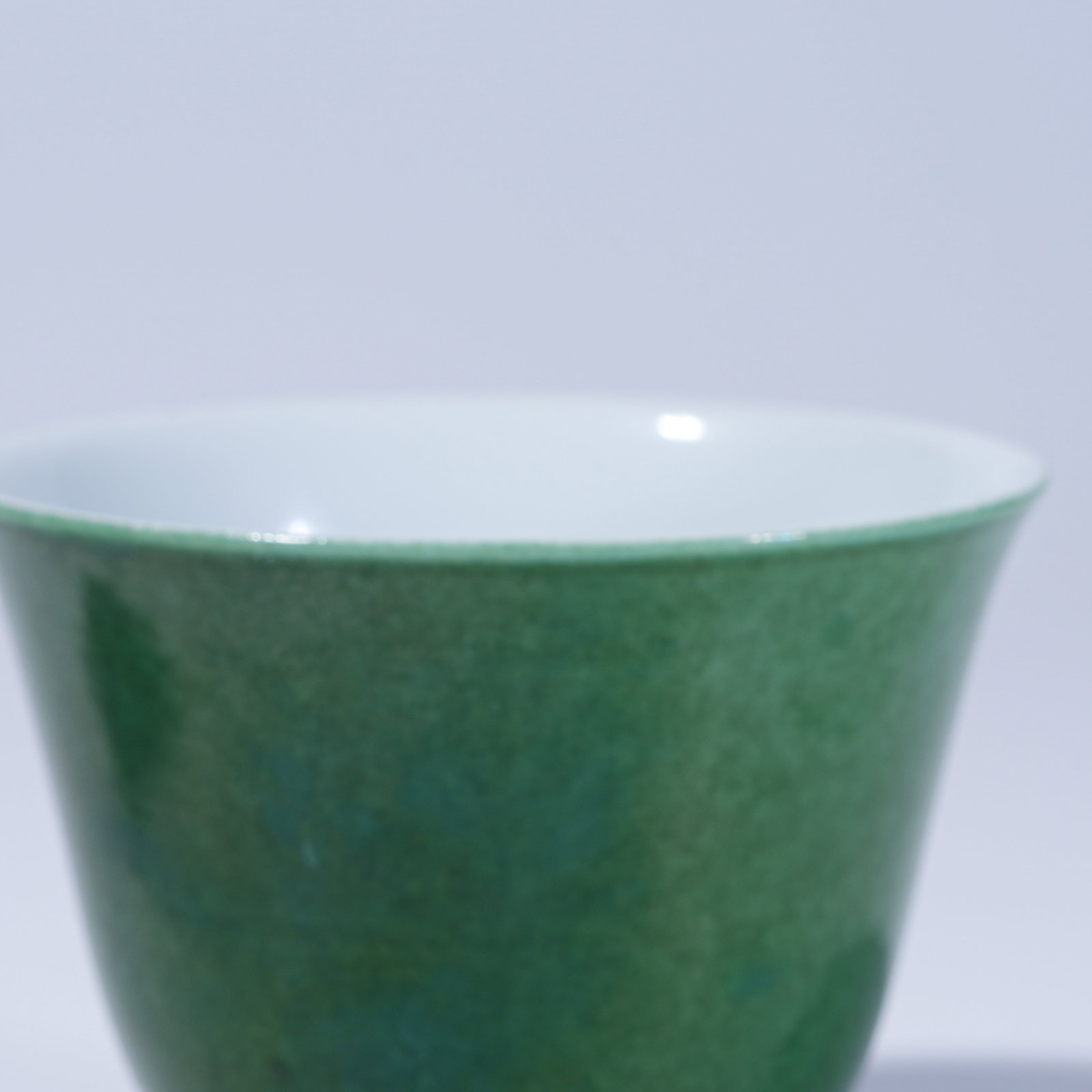 A GREEN GLAZE CUP - 5