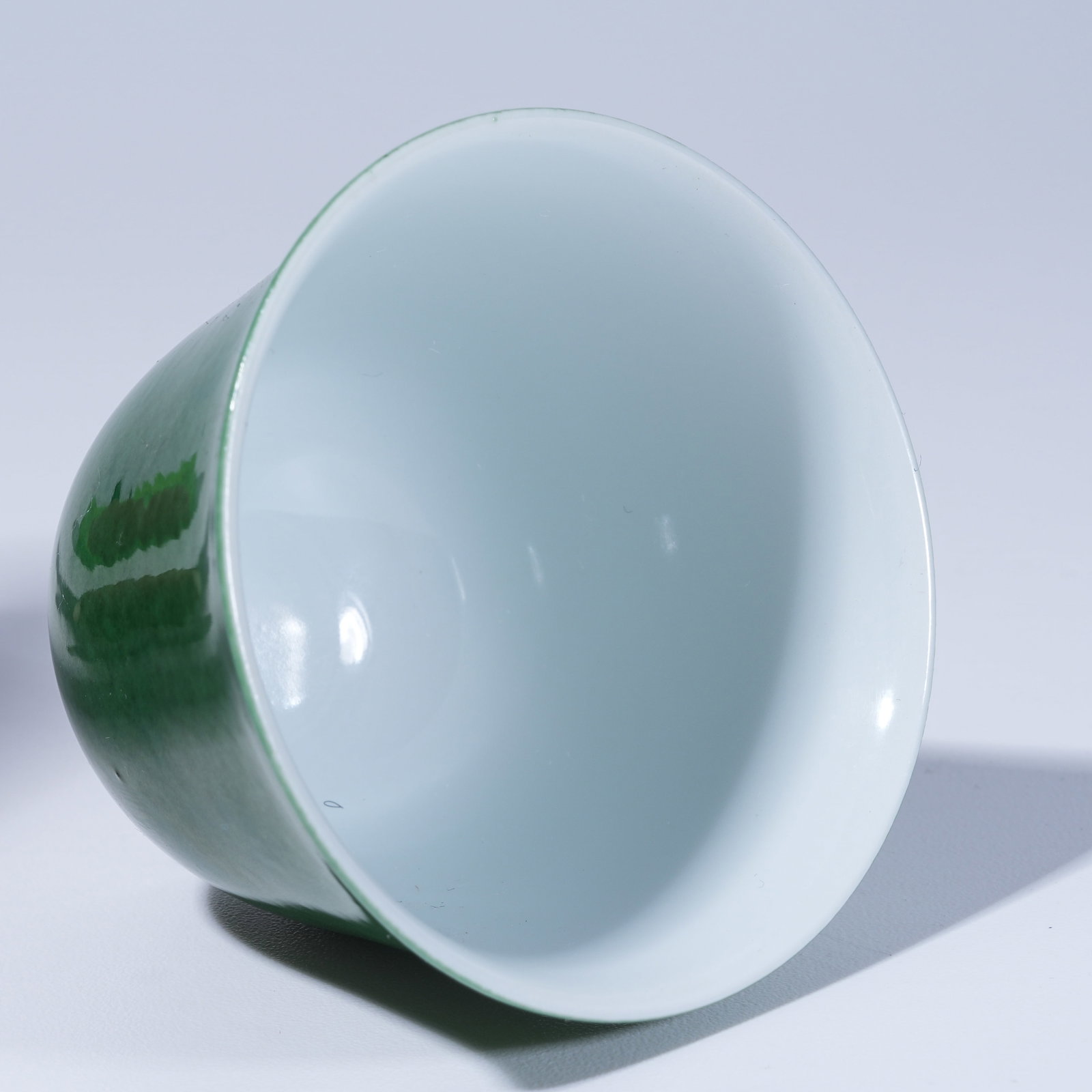 A GREEN GLAZE CUP - 8