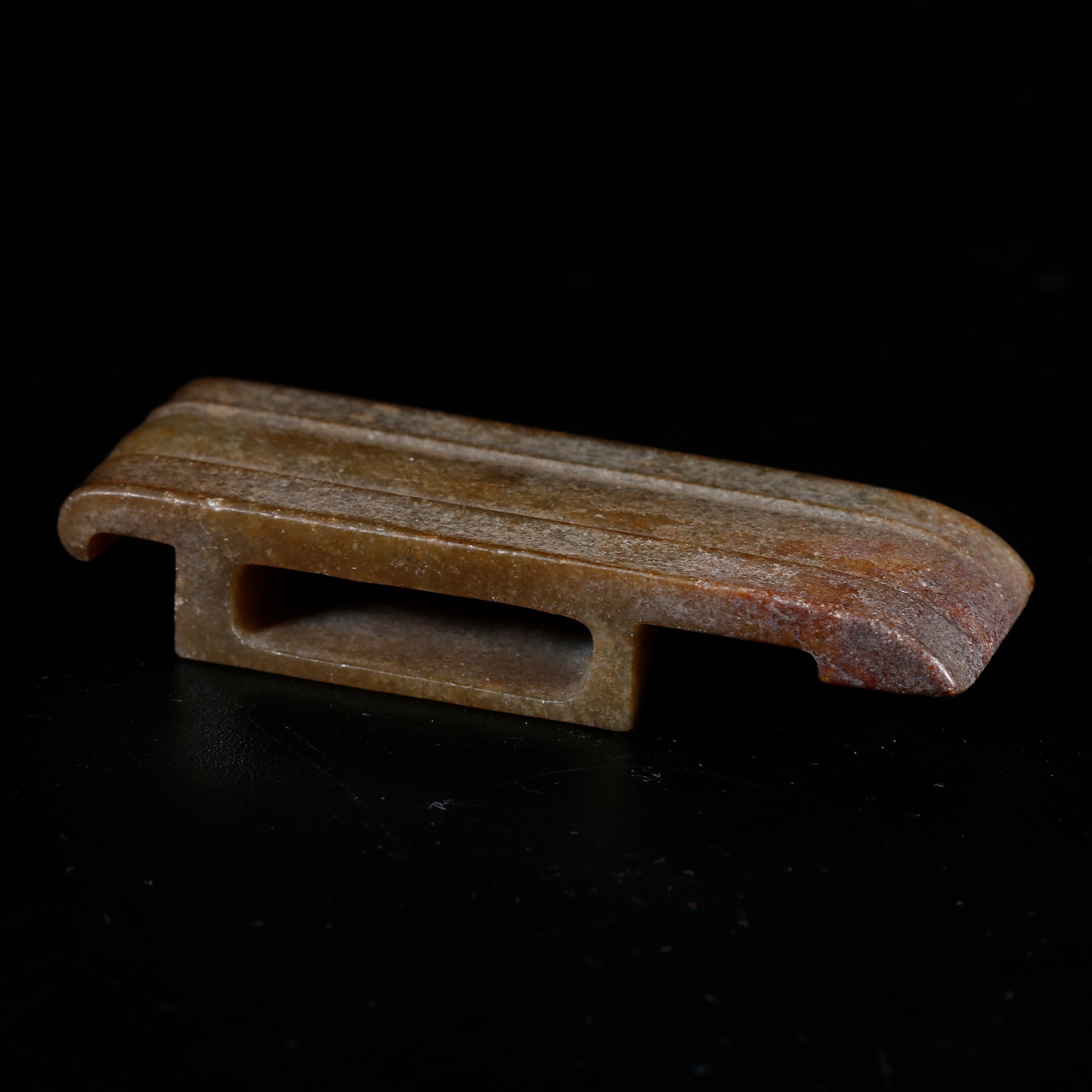 A HOTAN JADE CARVED SWORD ORNAMENTS (1 of 8)