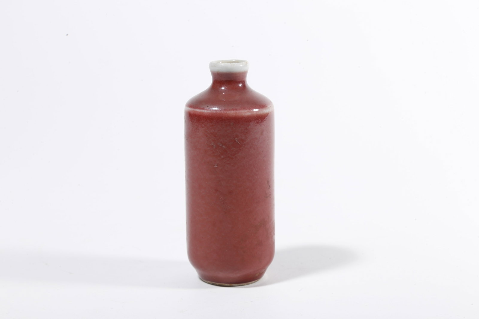 A RED GLAZED SNUFF BOTTLE - 3