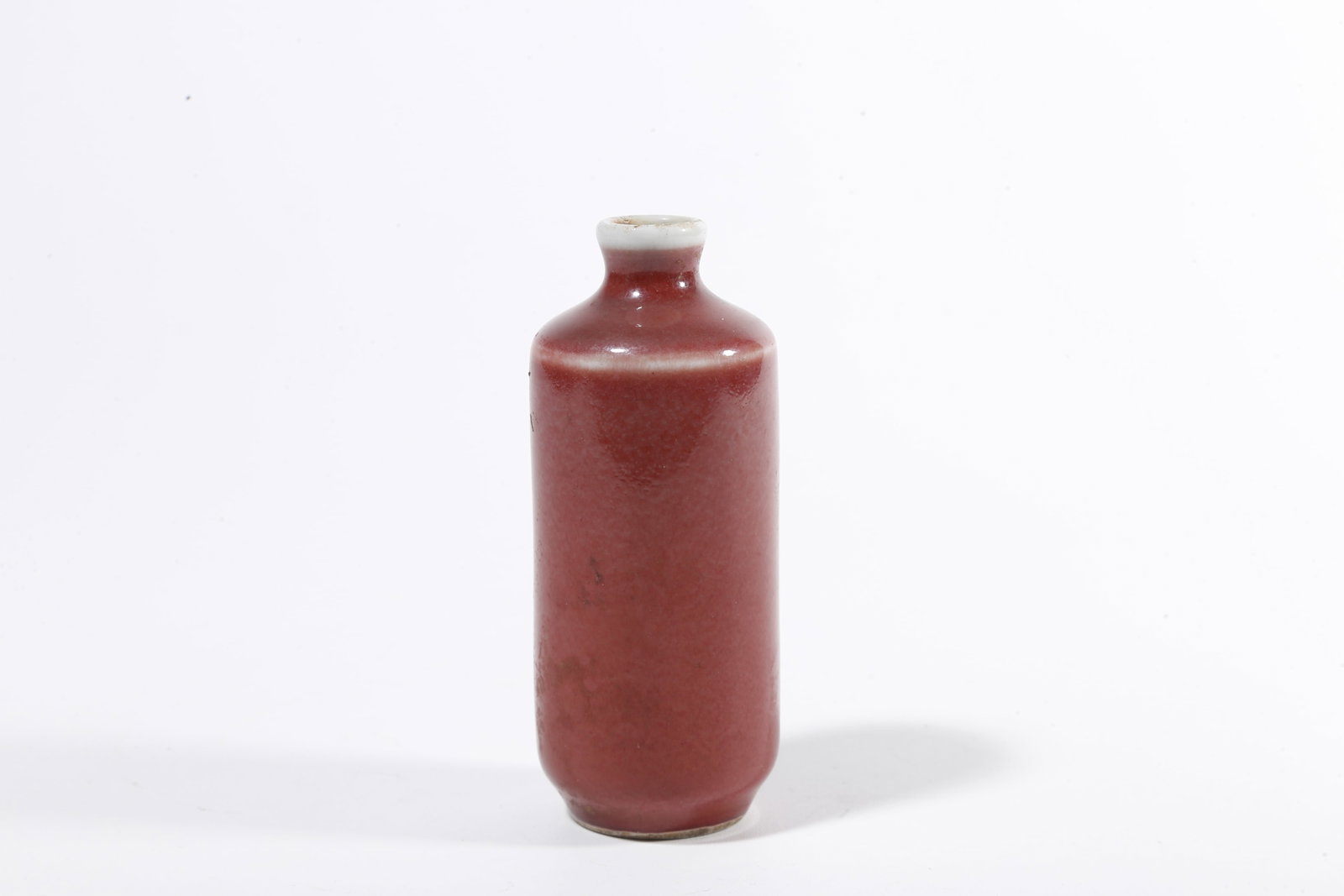 A RED GLAZED SNUFF BOTTLE - 4
