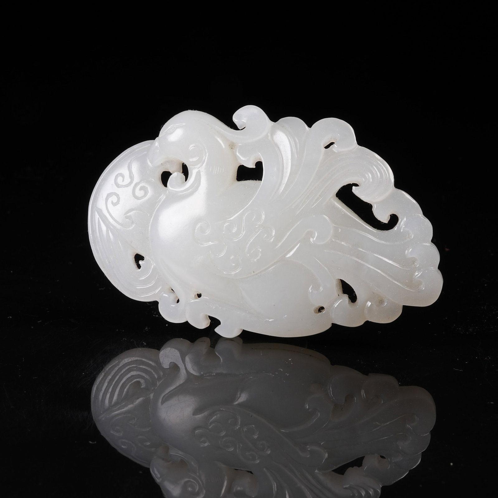 A HETIAN JADE DIVINE PHOENIX PENDANT (1 of 7)