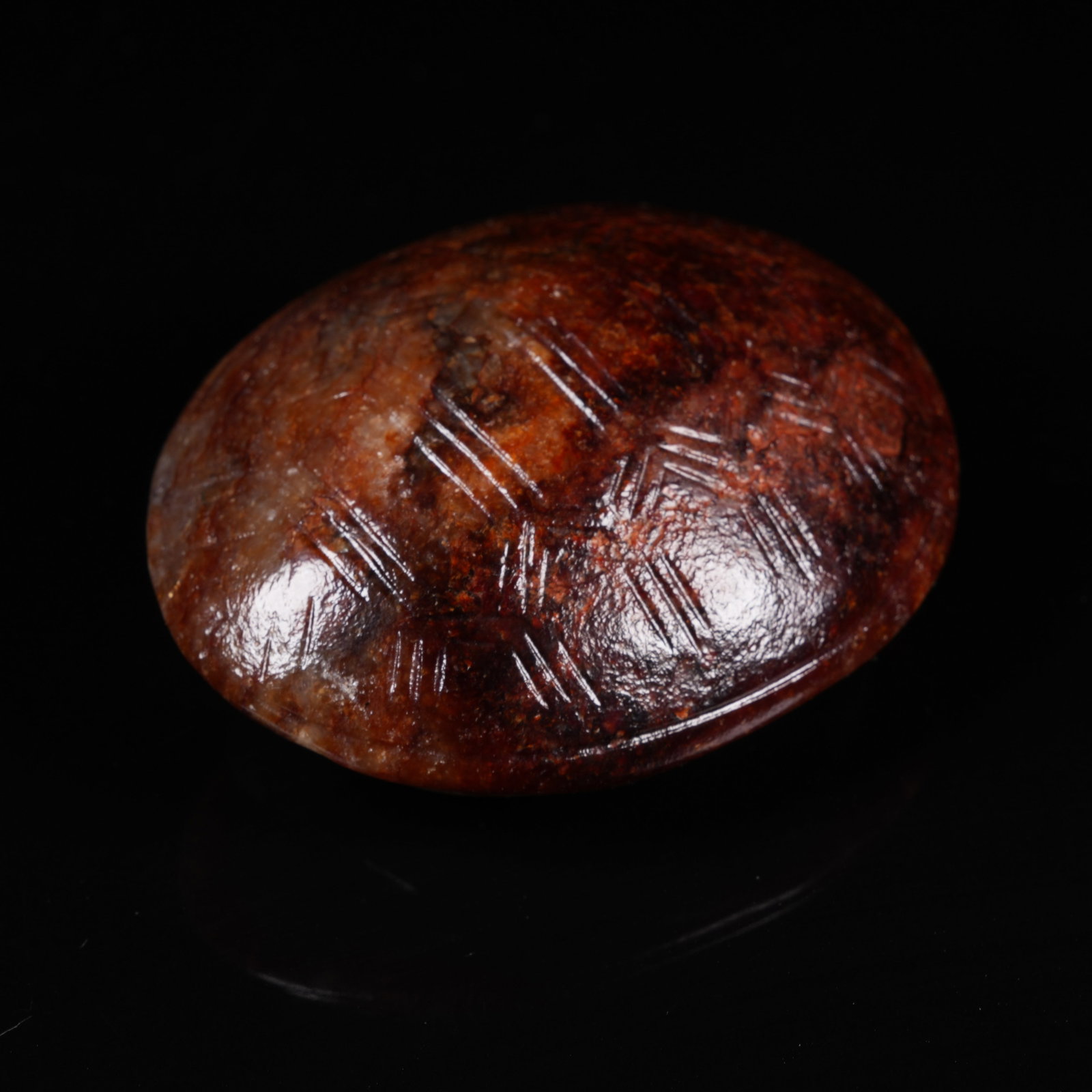 A ANCIENT JADE TURTLE SHELL PENDANT (1 of 5)