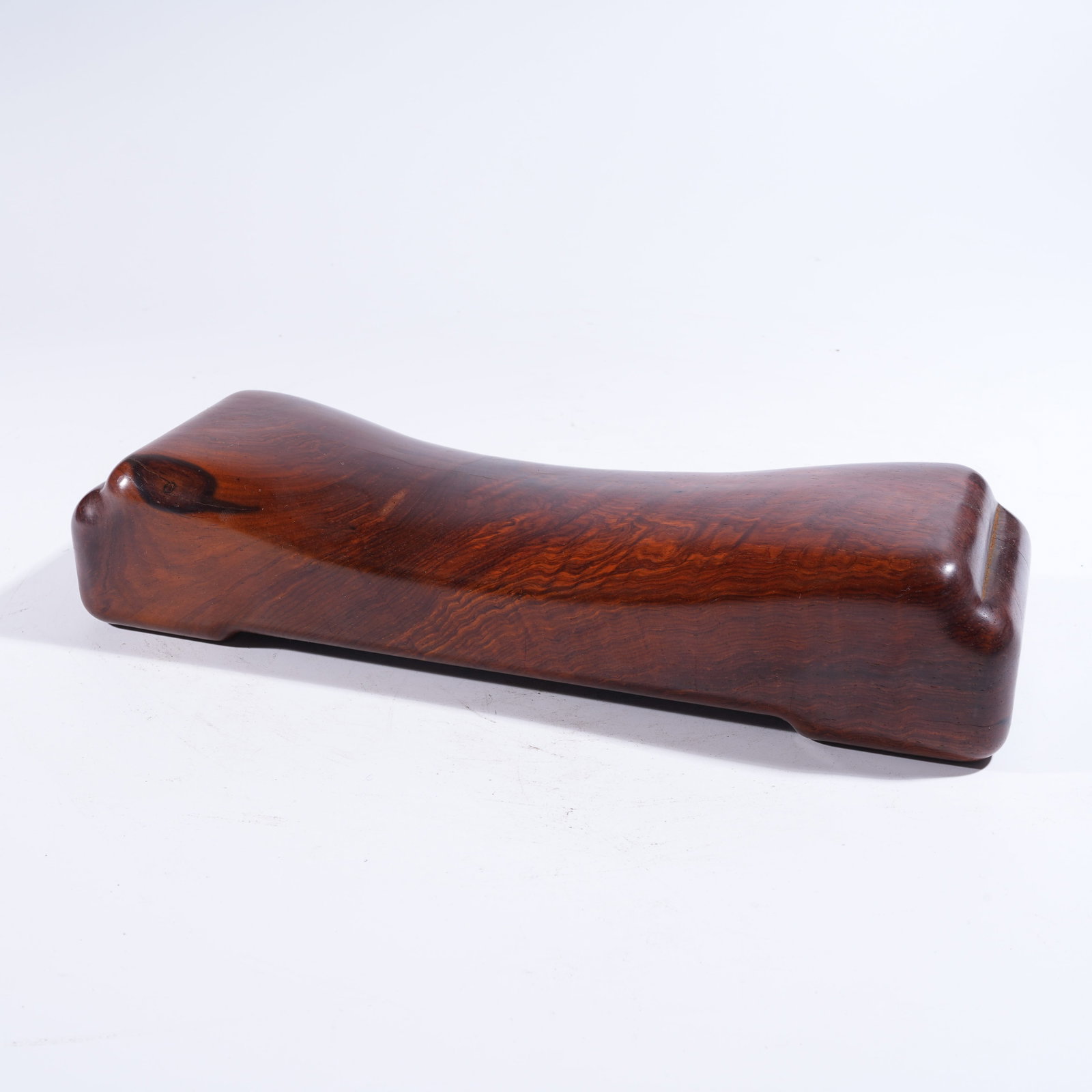 A ARMREST PILLOW IN HUANGHUALI WOOD: Armrest Pillow in Huanghuali Wood