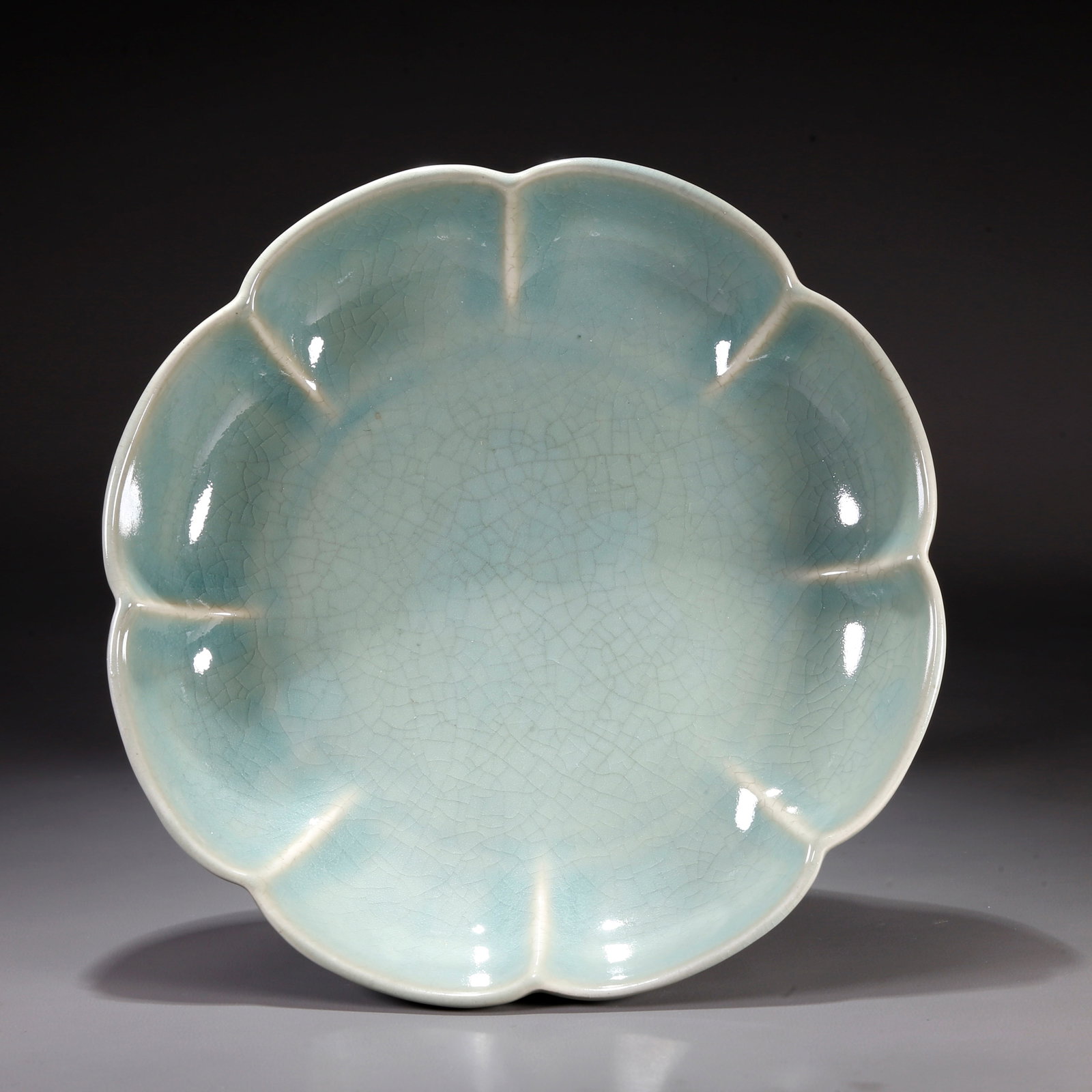 A RU WARE FLORAL-RIM WASHER (1 of 9)