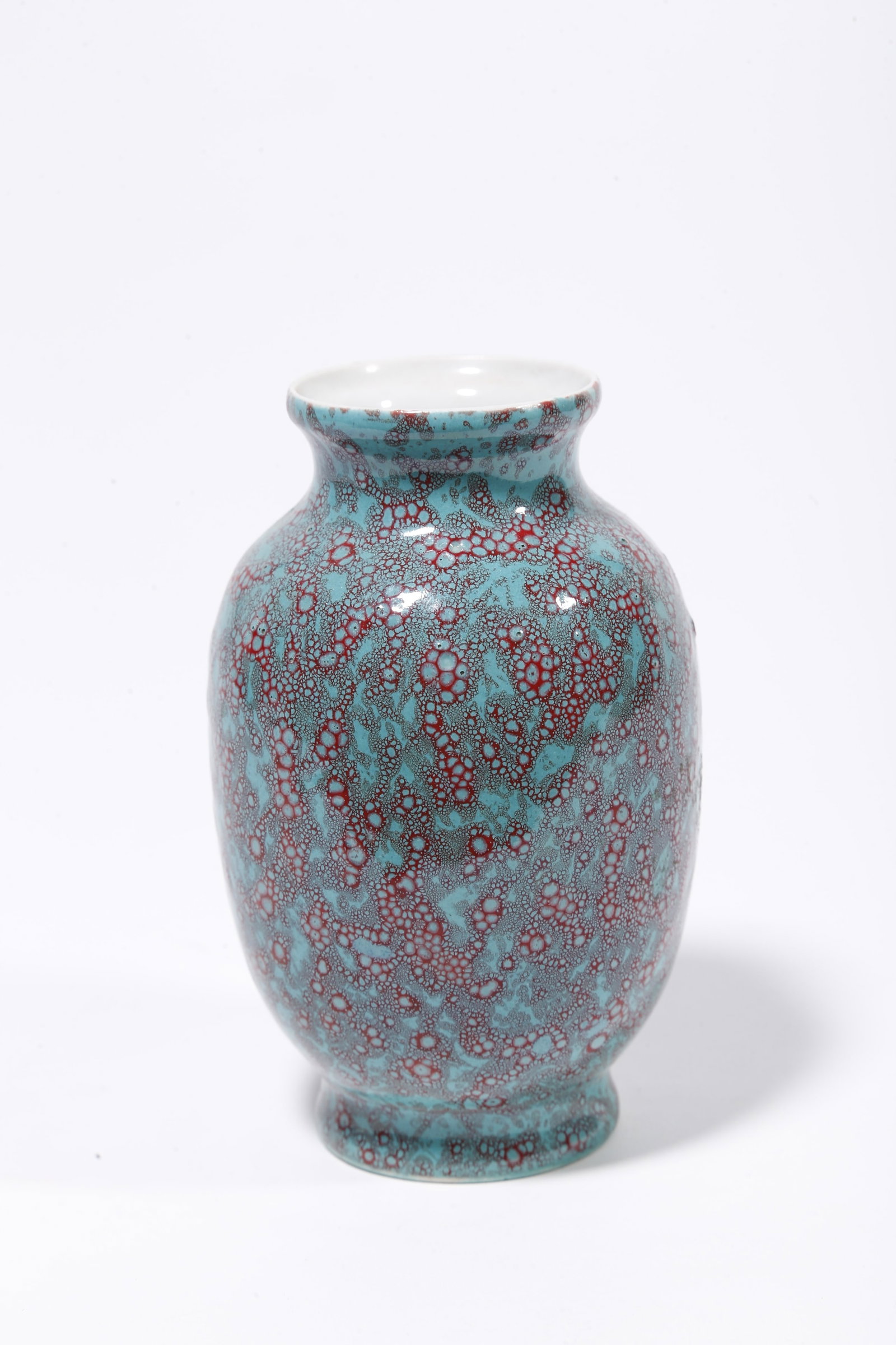 A JUN GLAZED APPRECIATION VASE - 4