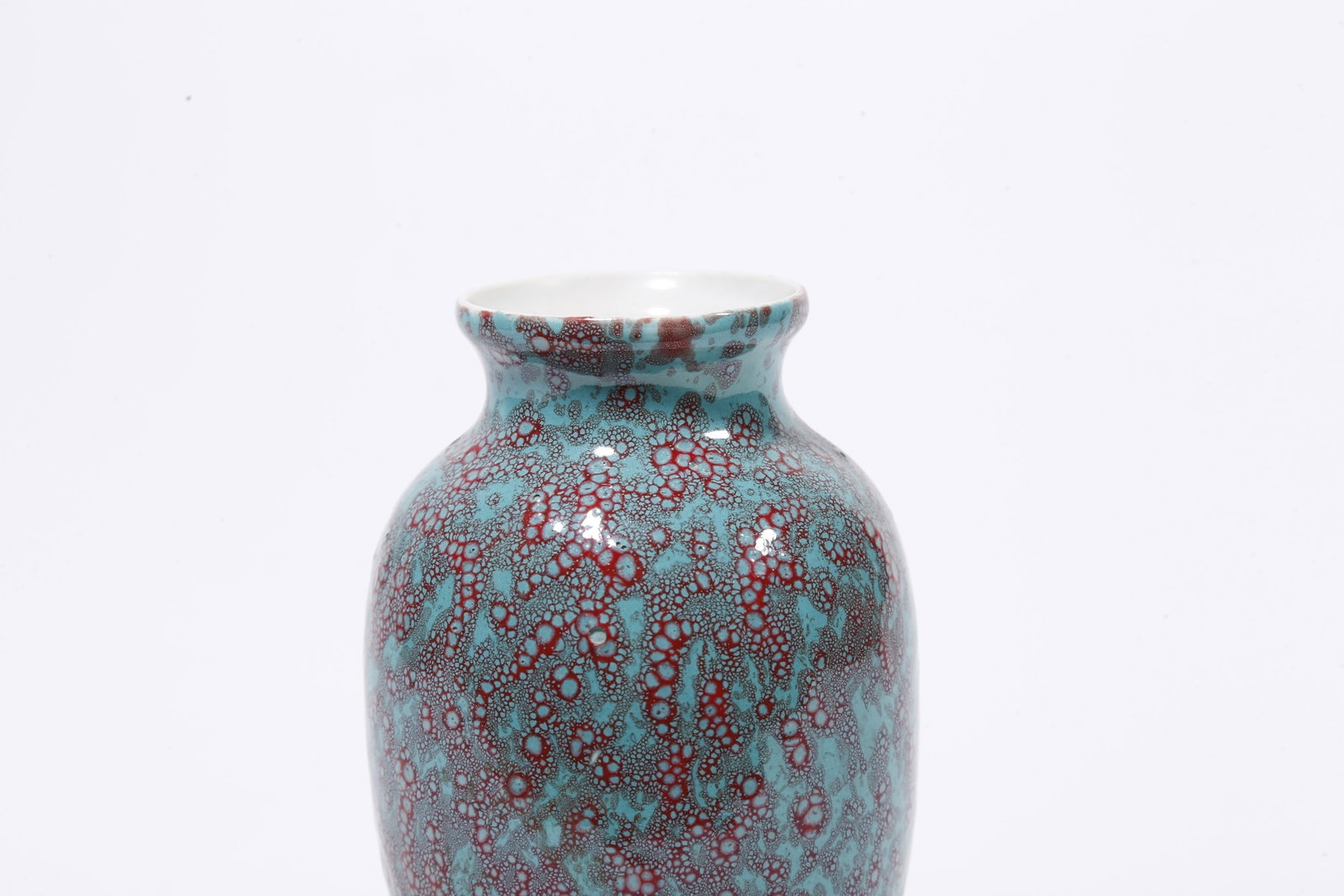A JUN GLAZED APPRECIATION VASE - 7