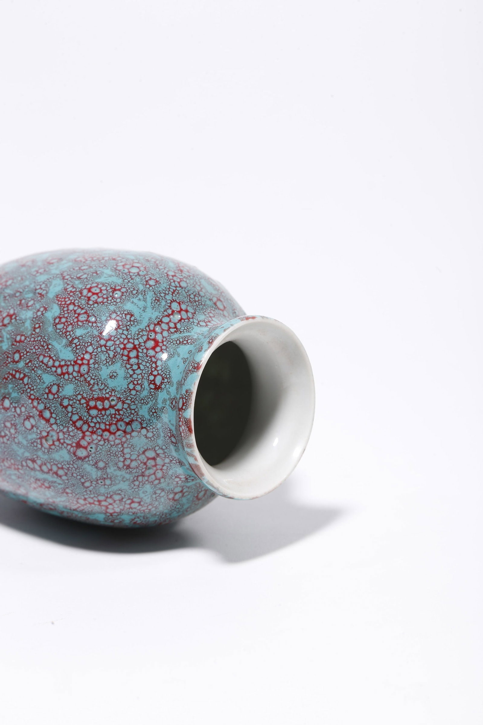 A JUN GLAZED APPRECIATION VASE - 8