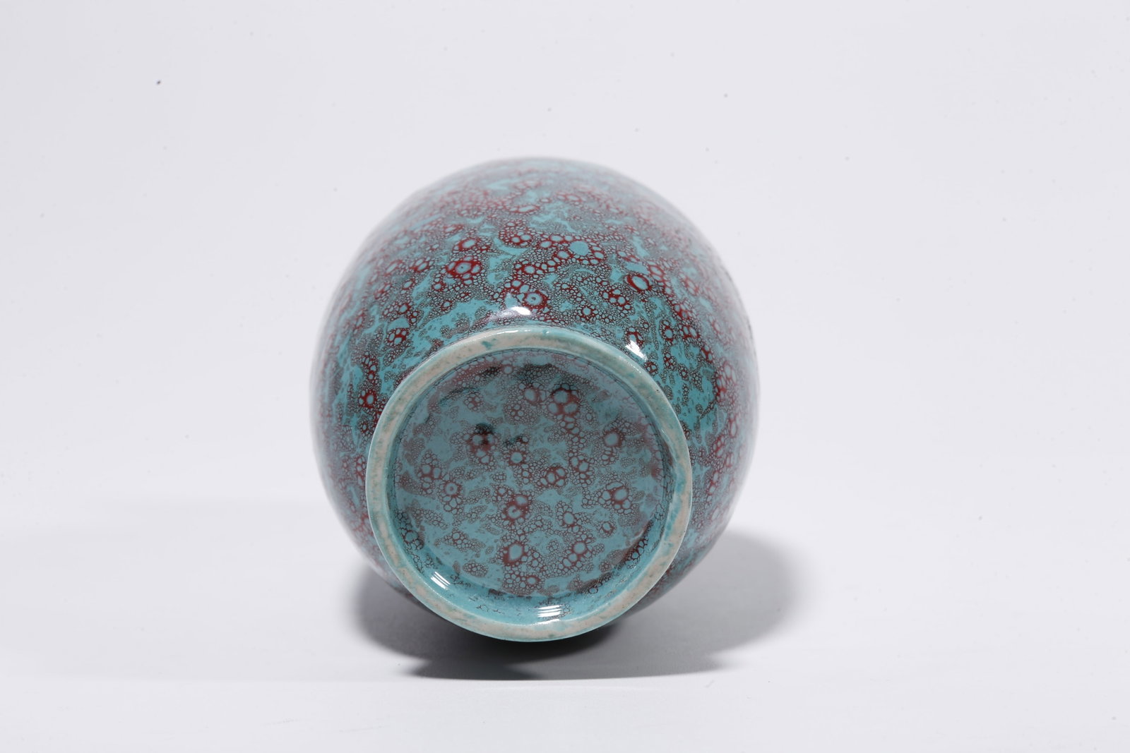 A JUN GLAZED APPRECIATION VASE - 9