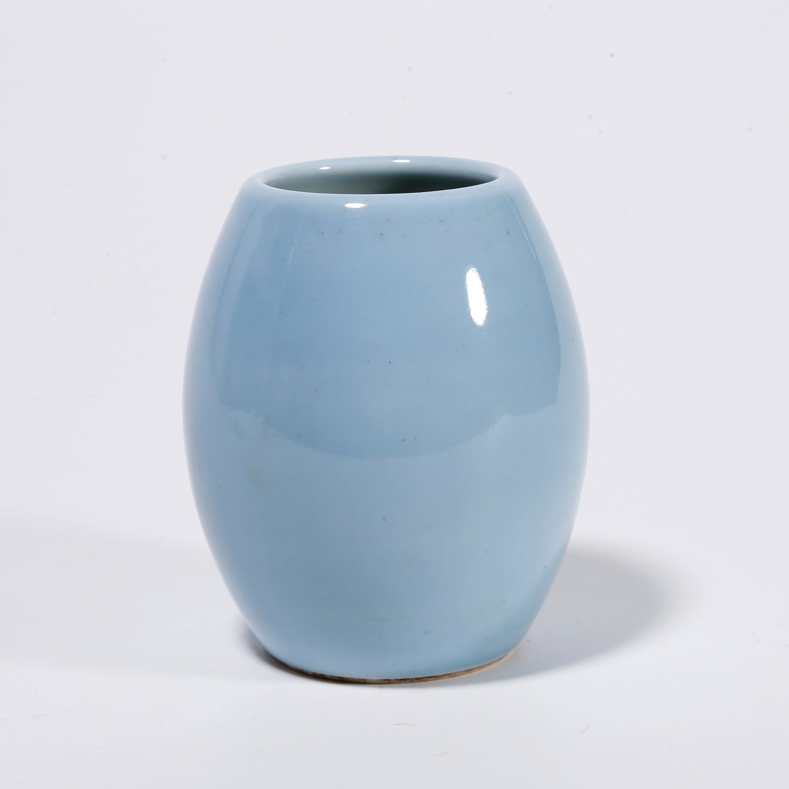A BLUE GLAZED WATER COUPE (1 of 8)