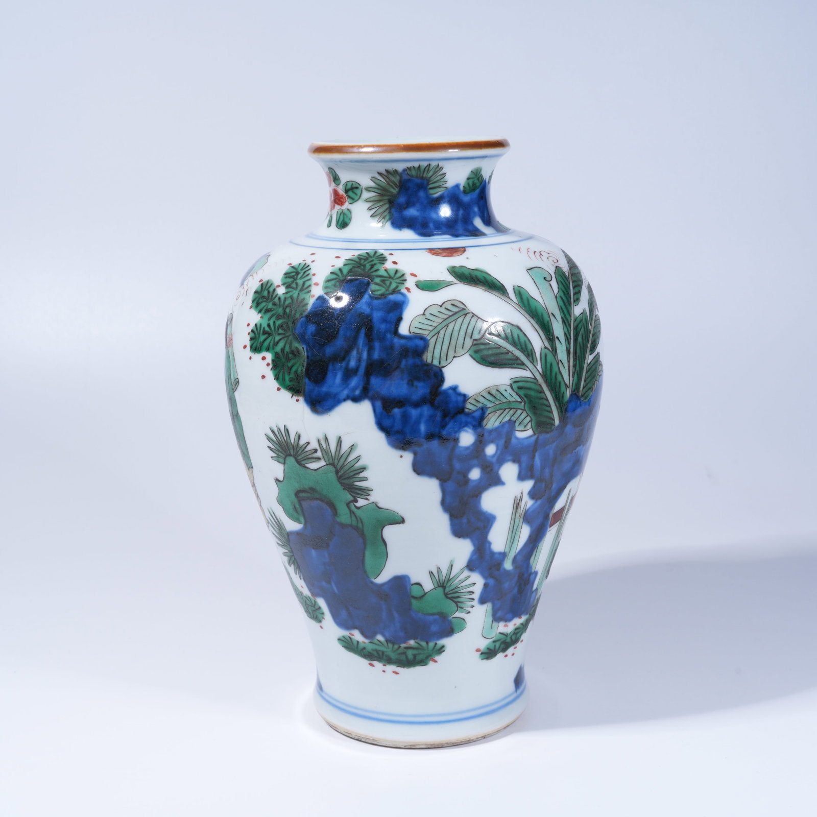 A WUCAI FIGURE PATTERN JAR - 2