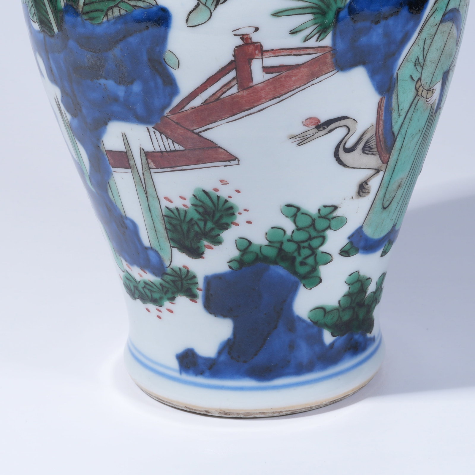 A WUCAI FIGURE PATTERN JAR - 4