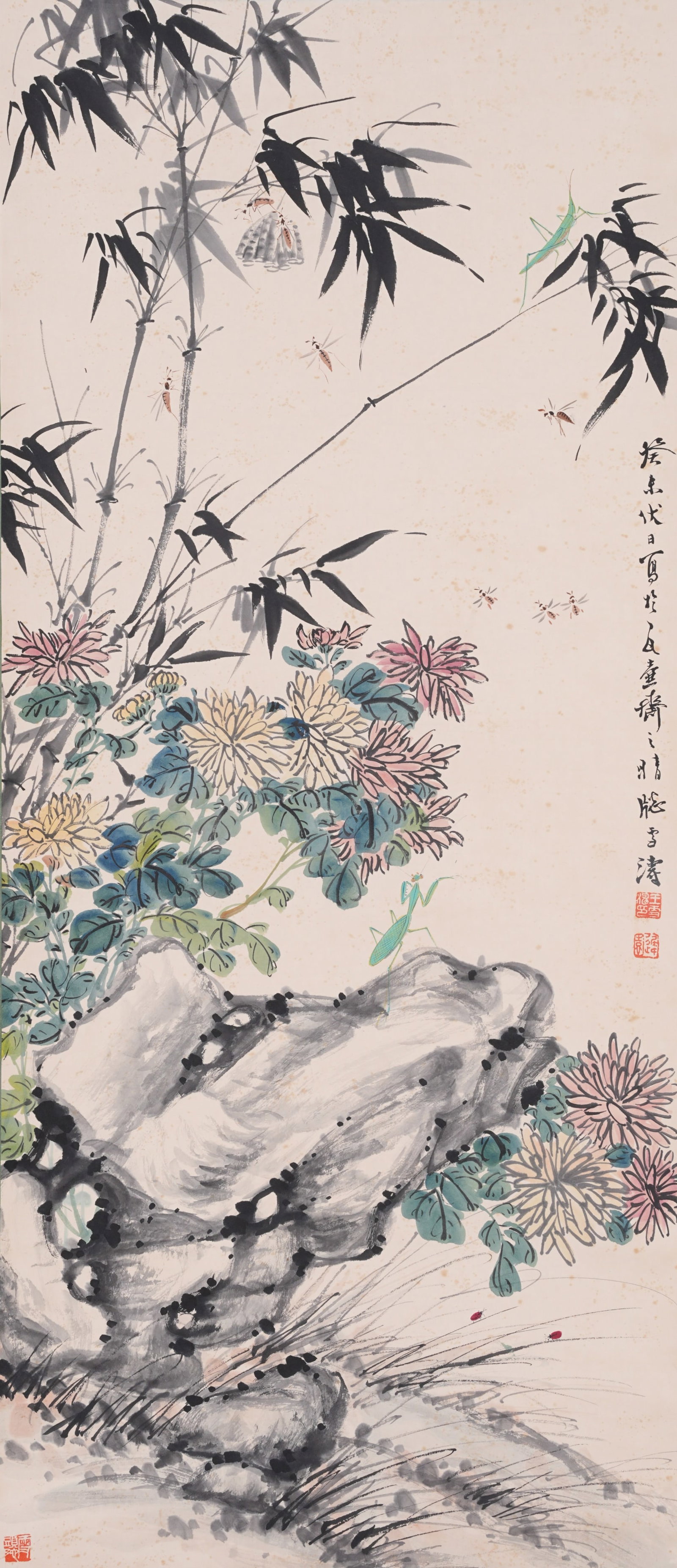 A FLOWER PAINTING ON PAPER BY WANG XUETAO.王雪濤 (1 of 10)