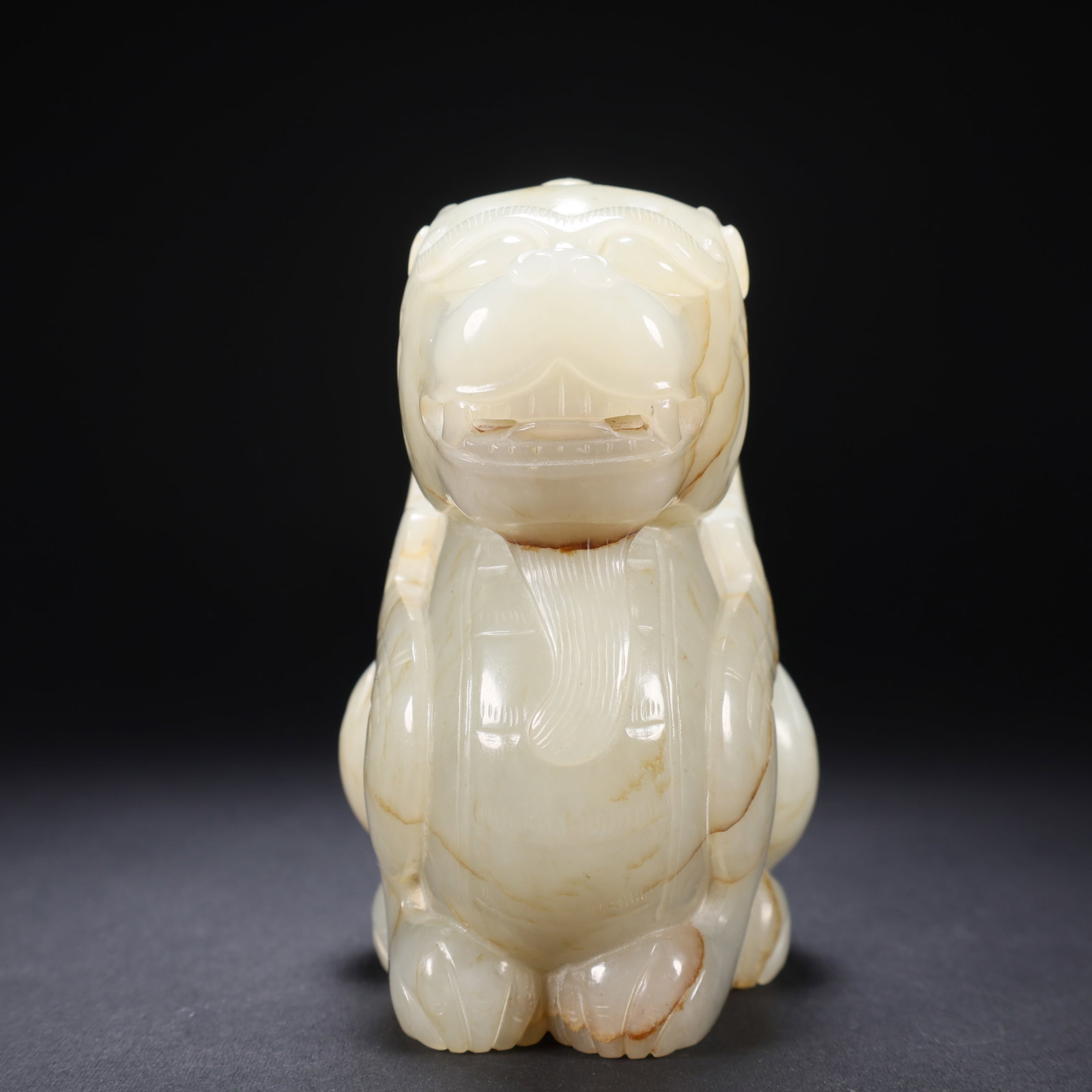 A HETIAN JADE AUSPICIOUS BEAST - 3