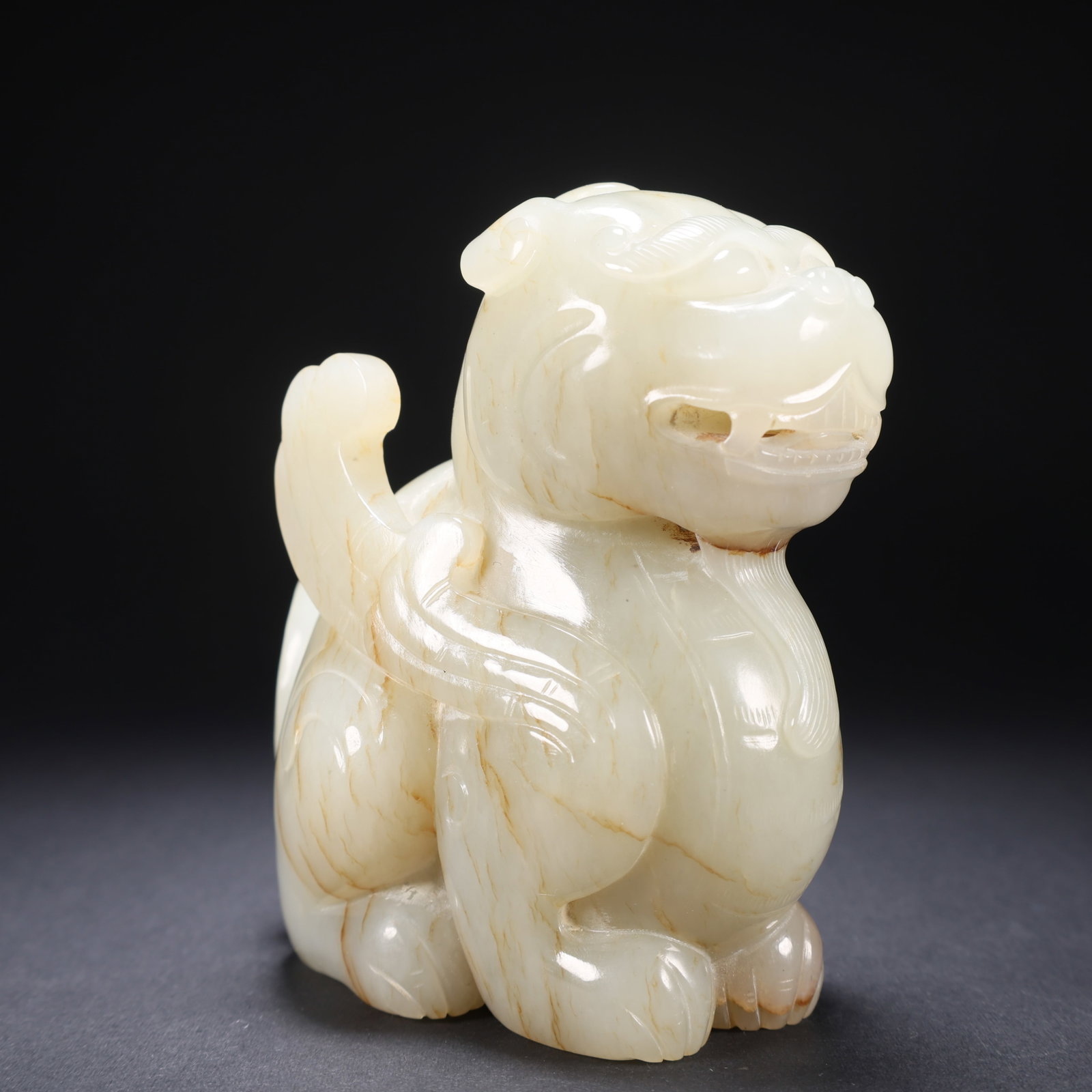 A HETIAN JADE AUSPICIOUS BEAST - 4