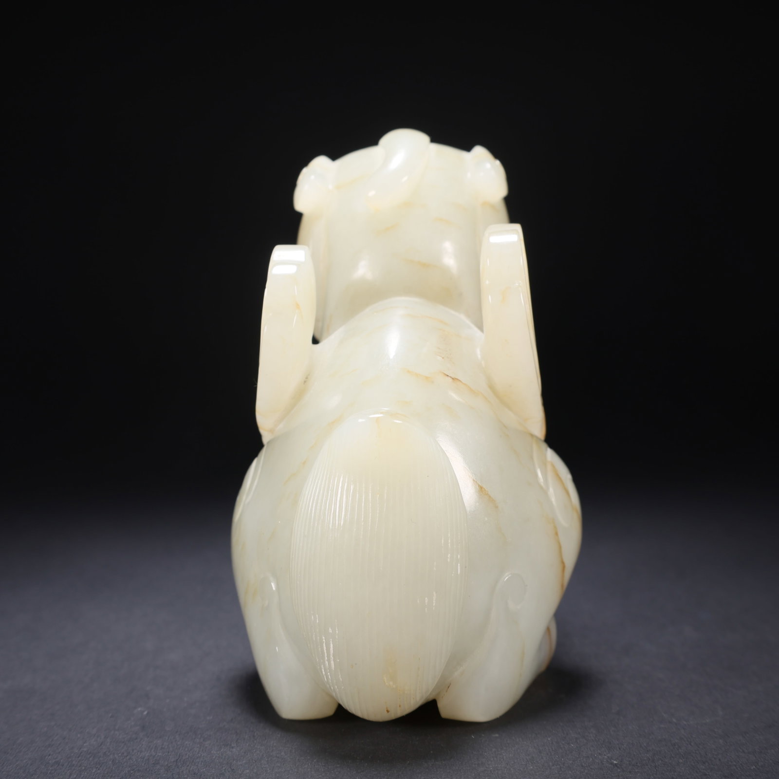 A HETIAN JADE AUSPICIOUS BEAST - 7
