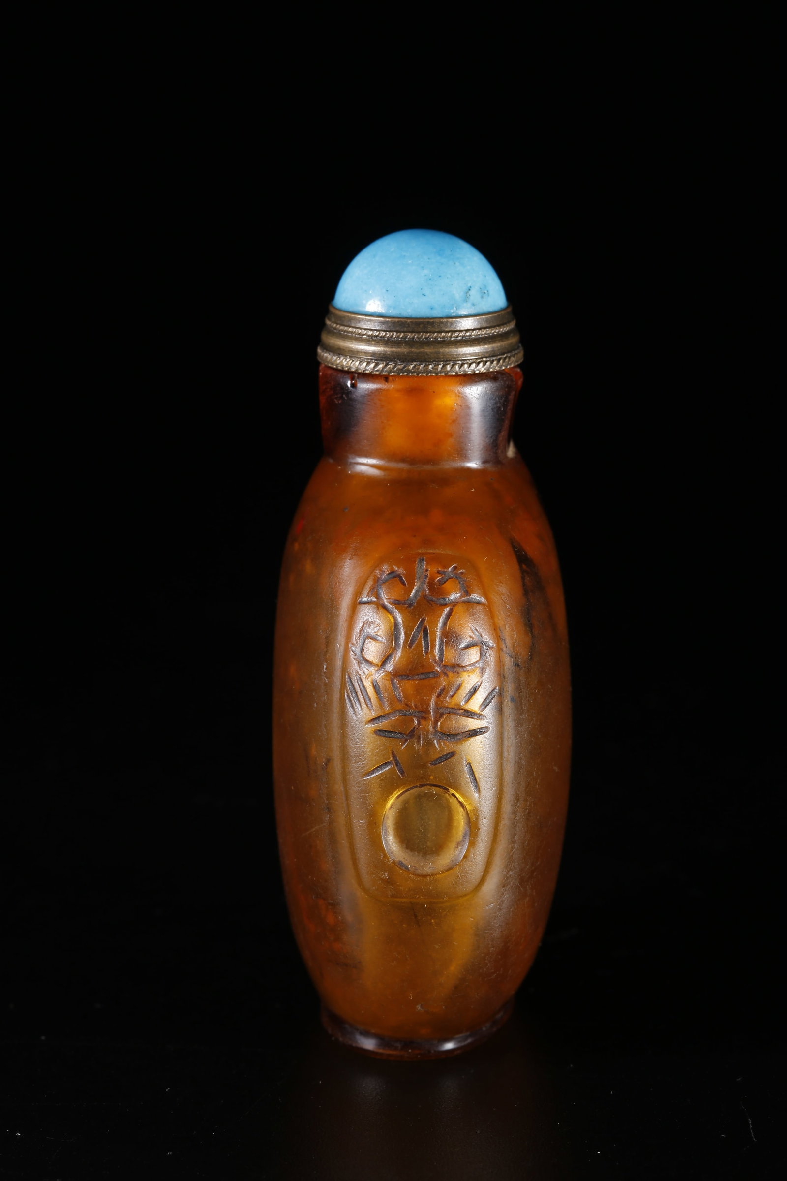 A CRYSTAL SNUFF BOTTLE - 7