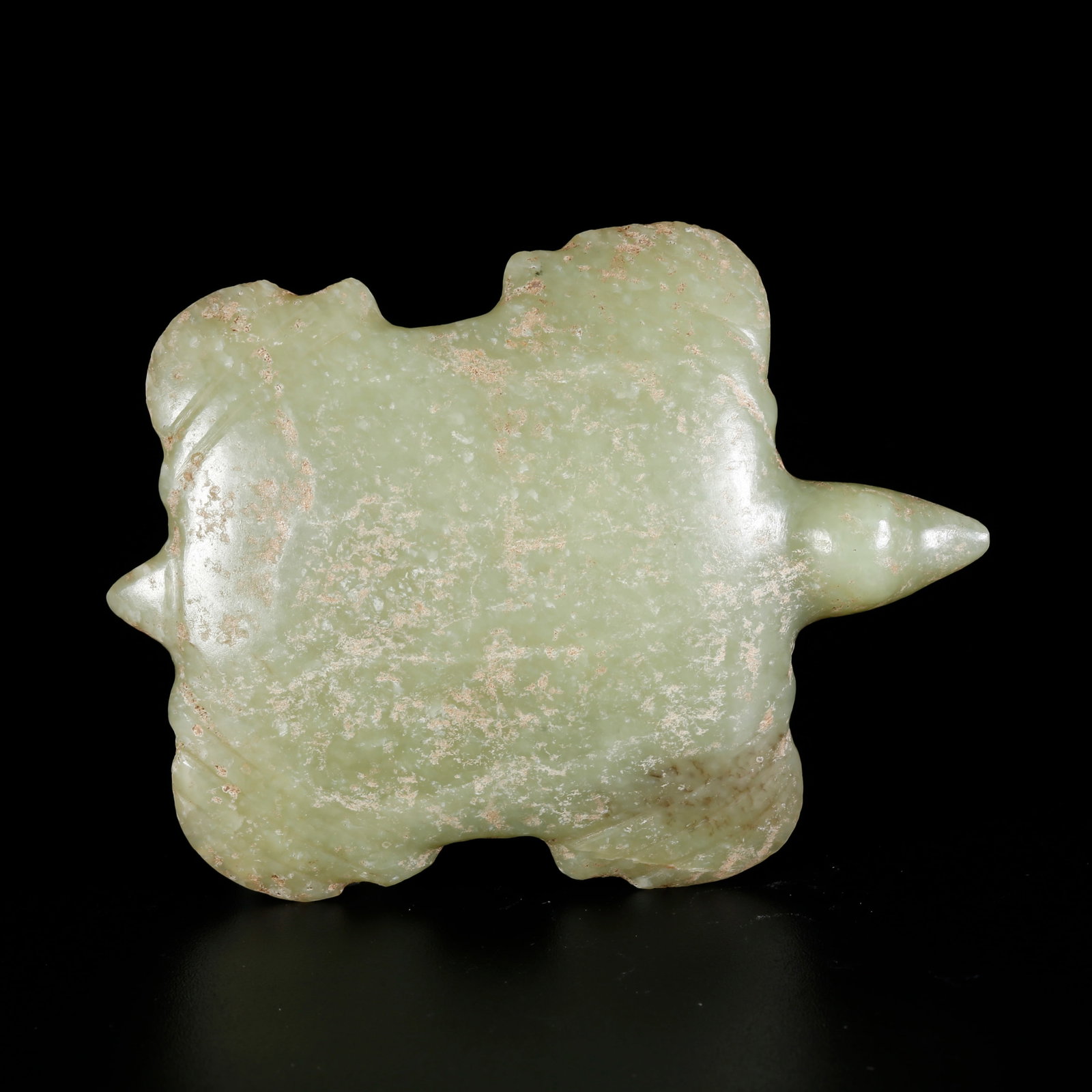 A ARCHAIC JADE CARVED TURTLE-SHAPED ORNAMENT (1 of 10)