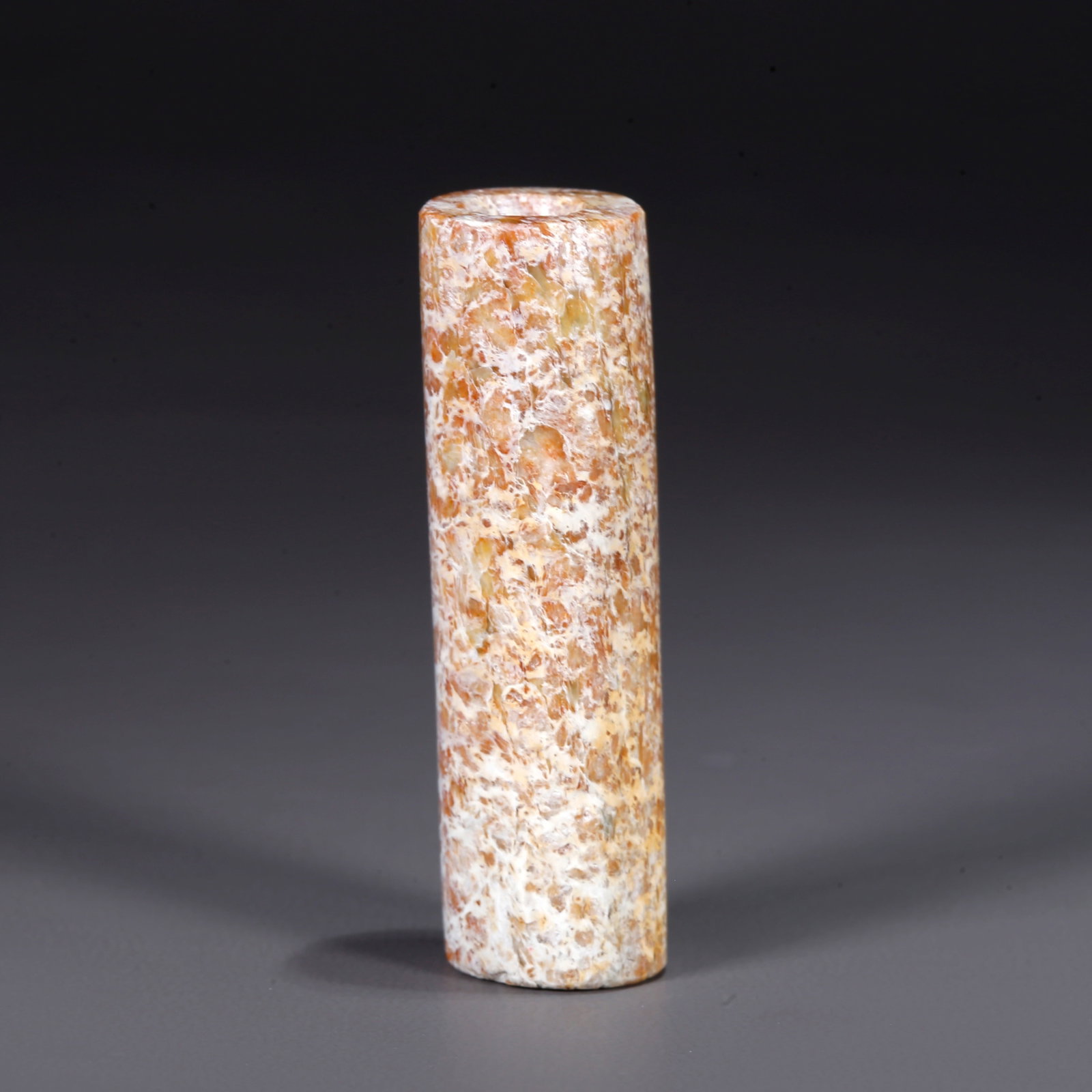 A CARVED ANCIENT JADE LEZI BEAD (1 of 7)