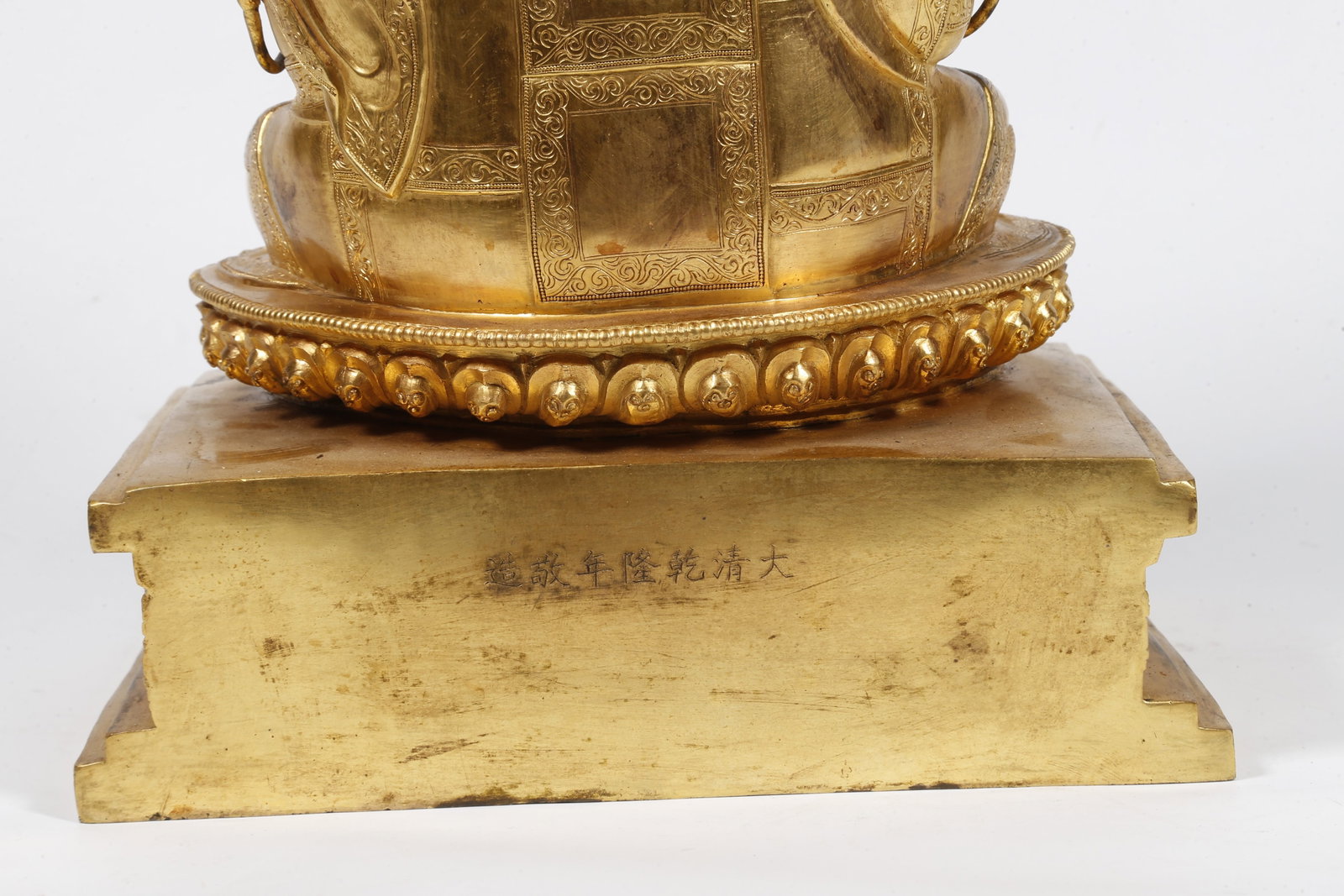 A GILT-BRONZE MASTER STATUE - 8
