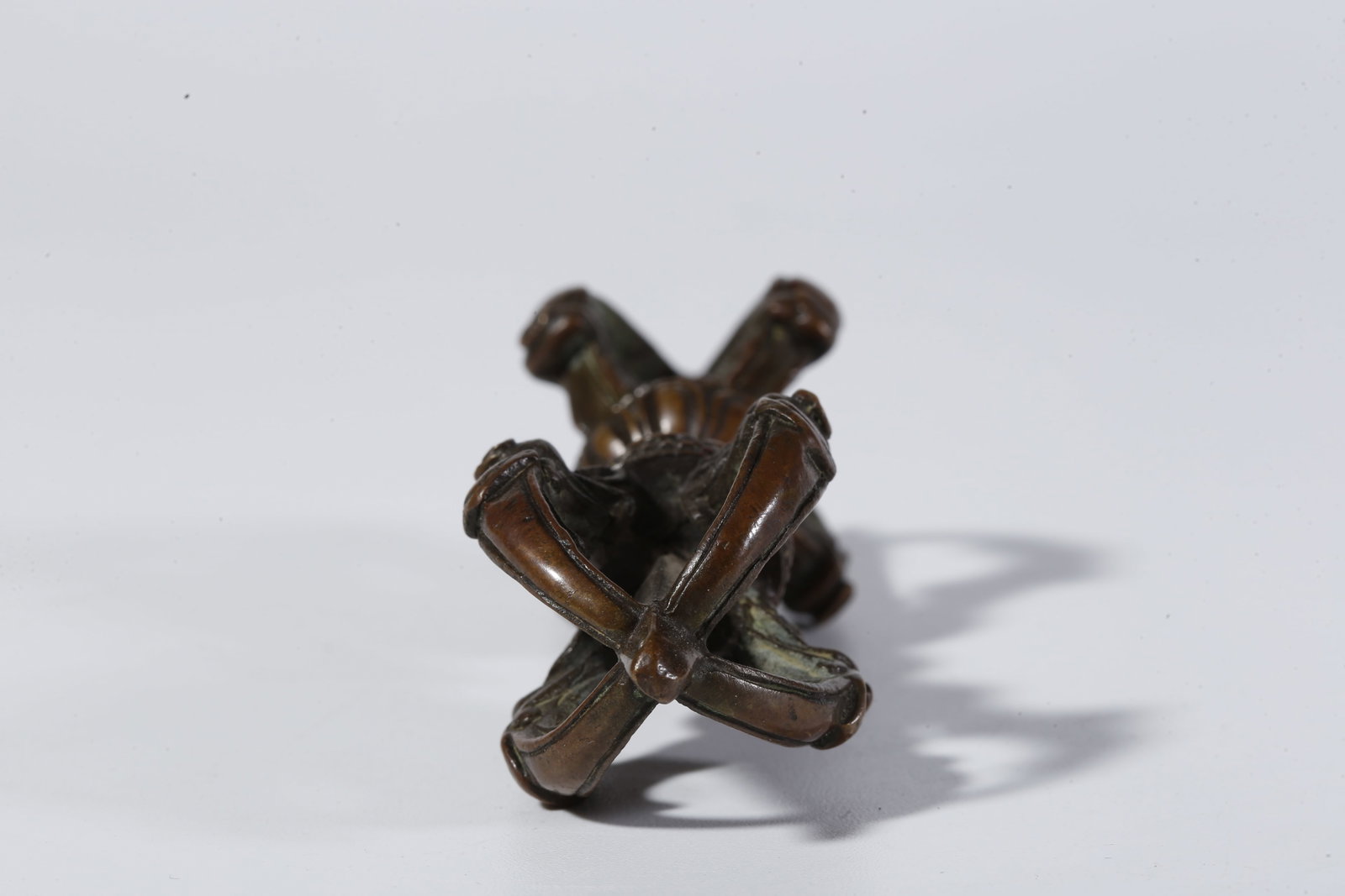 A BRONZE RITUAL OBJECT - 9