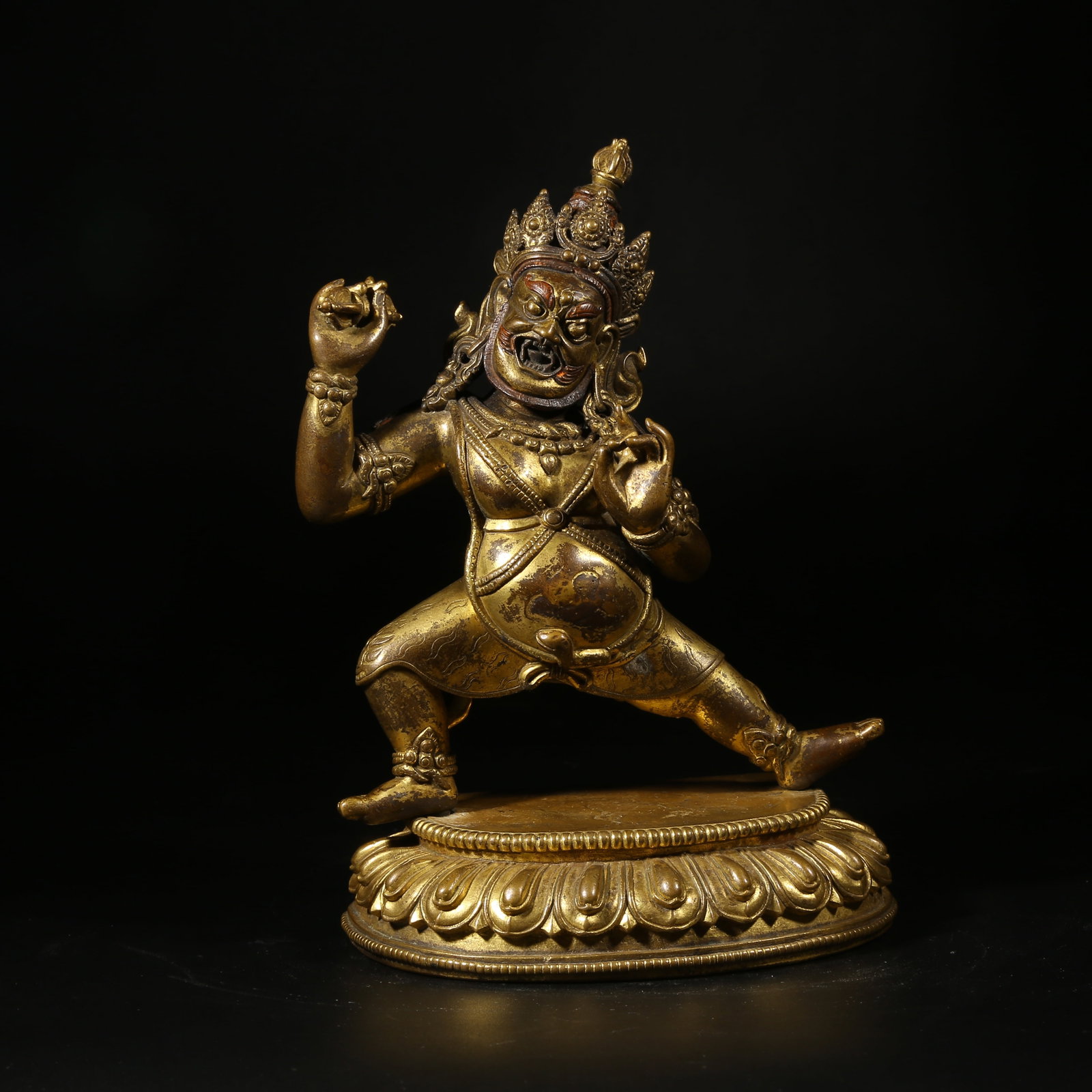 A GILT-BRONZE STATUE OF VAJRAPANI BODHISATTVA (1 of 8)