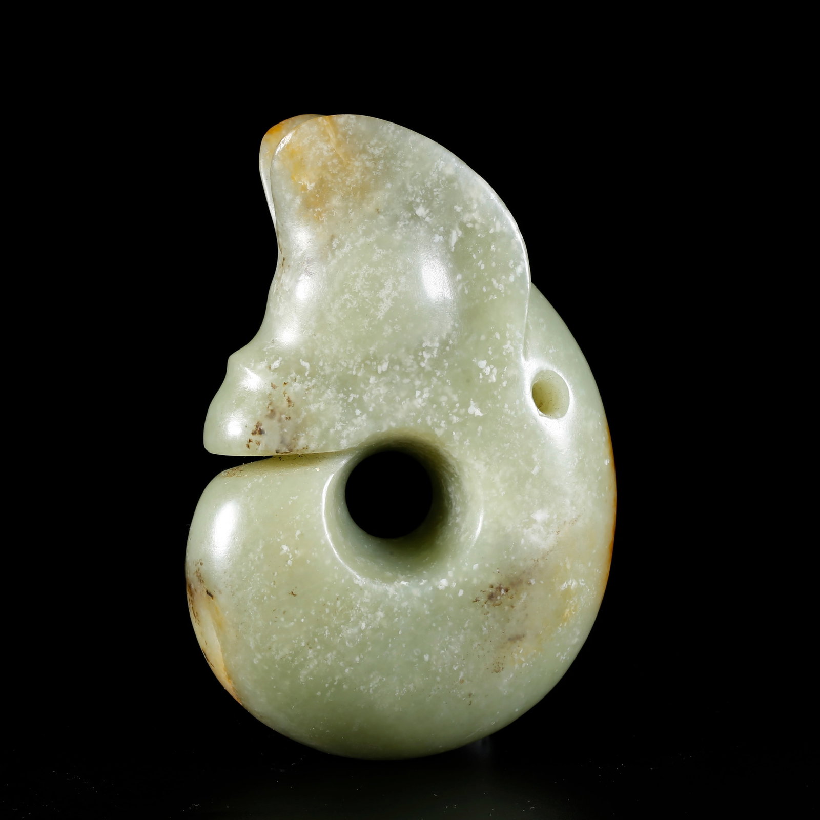 A ARCHAIC JADE CARVED PIG-DRAGON (1 of 10)