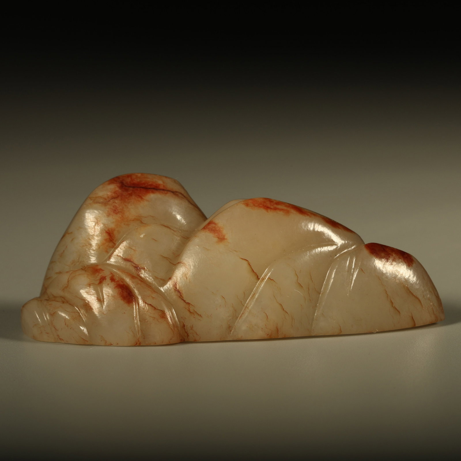 A HETIAN JADE MOUNTAIN-SHAPED BRUSH REST (1 of 6)