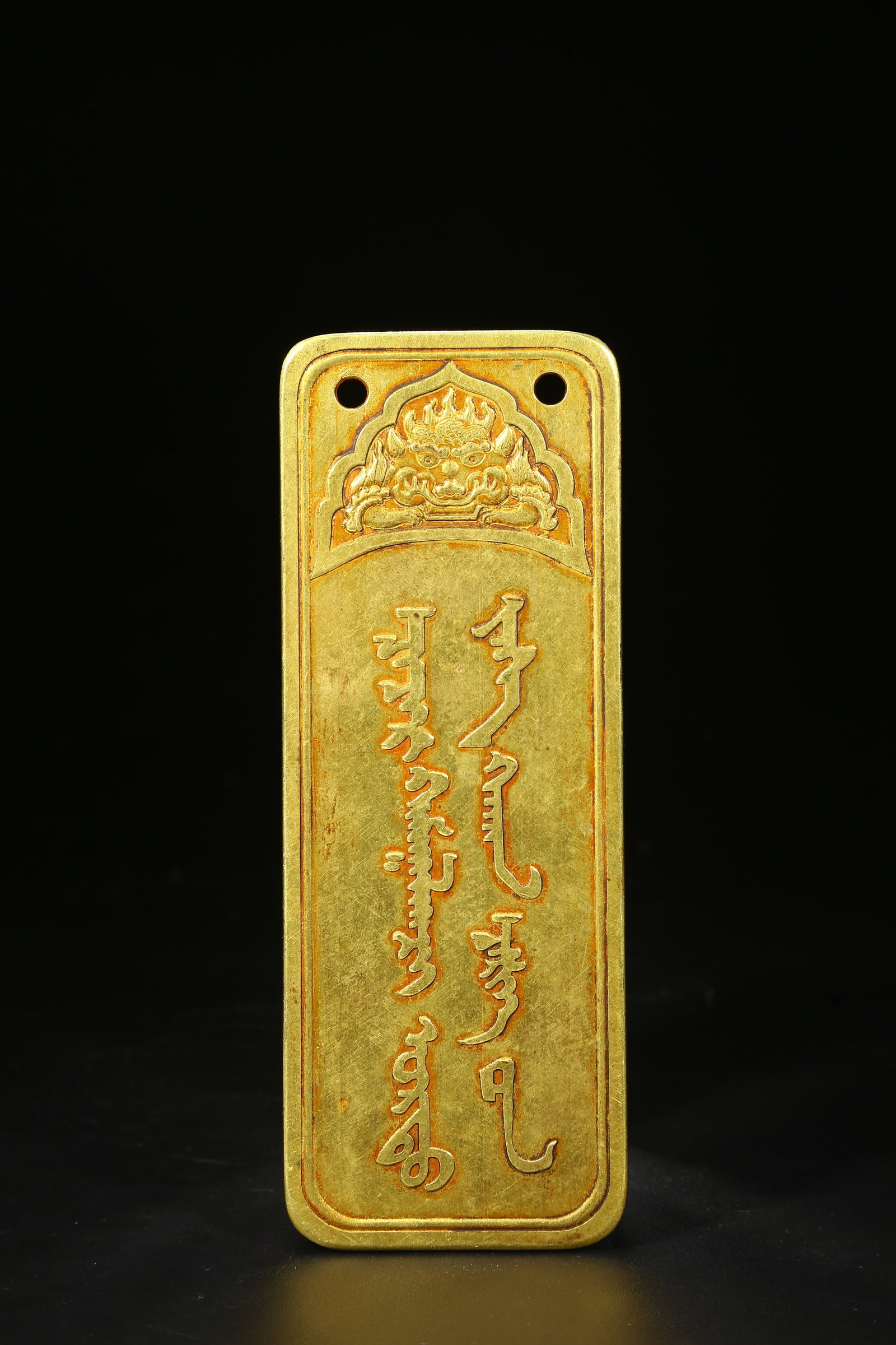 A BRONZE GILT TOKEN - 5