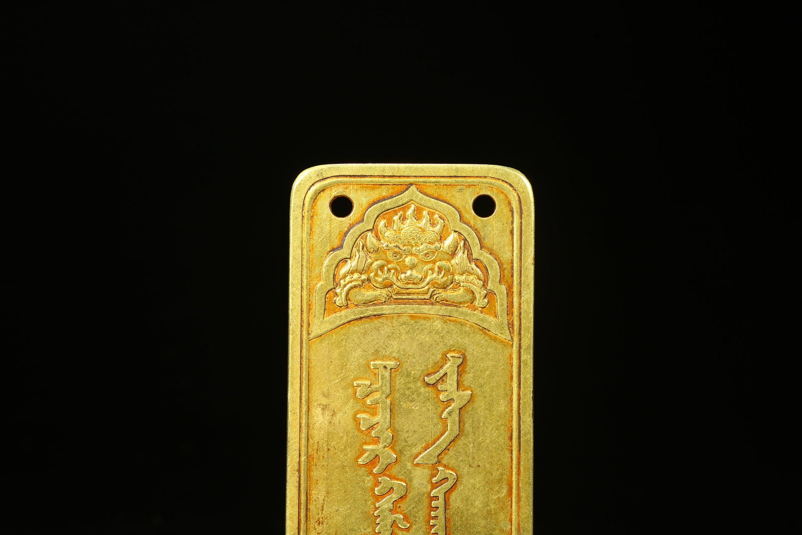 A BRONZE GILT TOKEN - 6