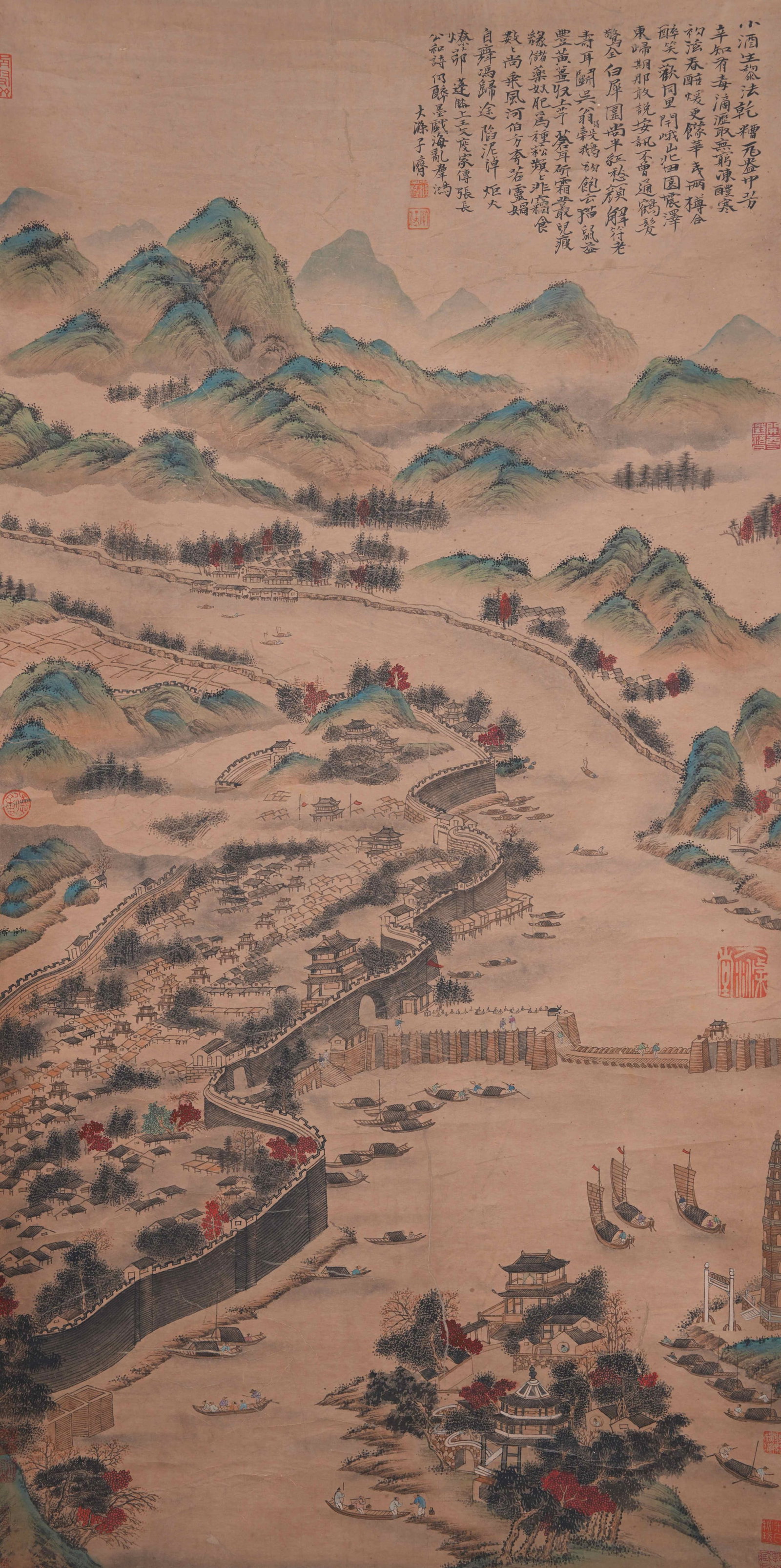A LANDSCAPE PAINTING ON PAPER BY SHI TAO.石濤 (1 of 11)