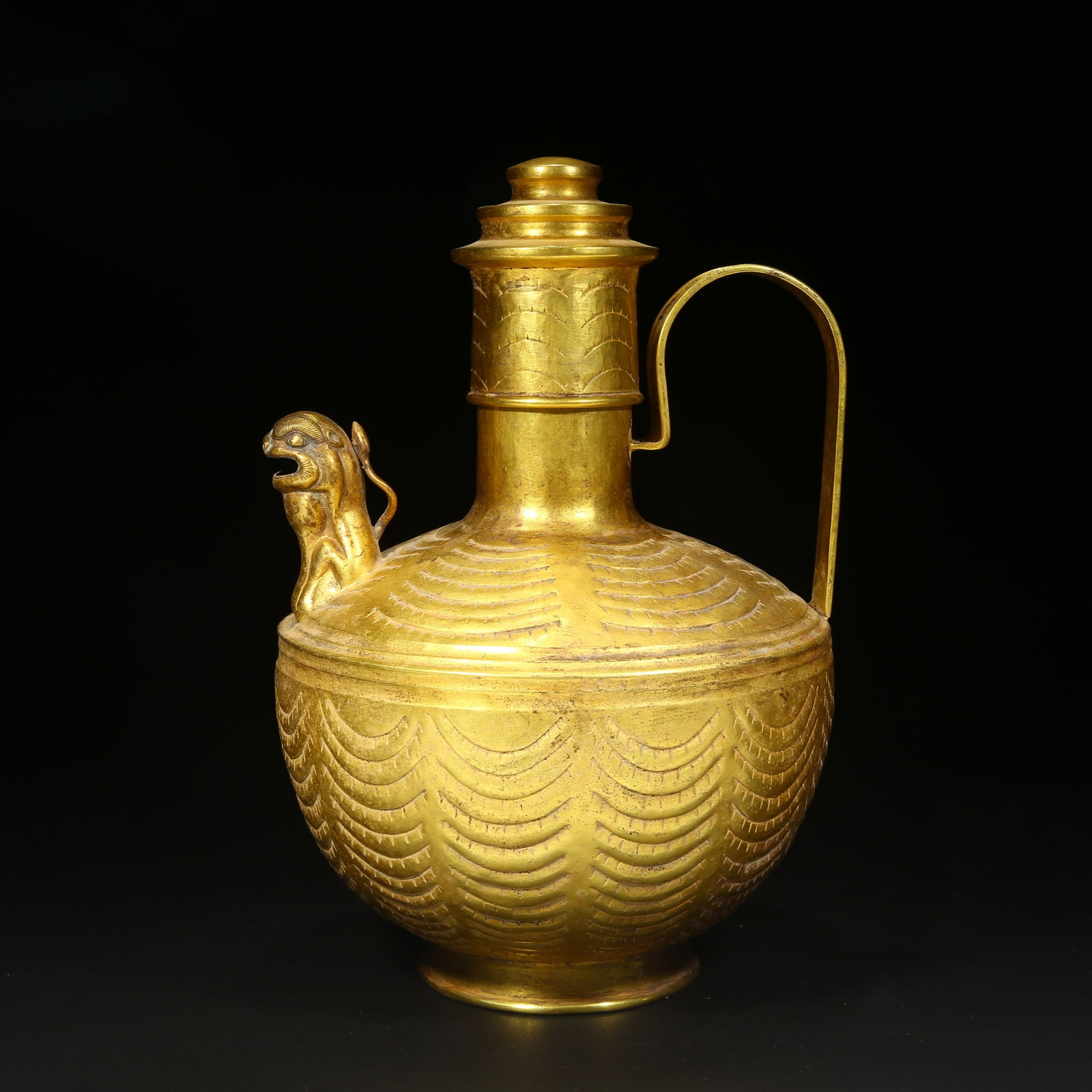 A BRONZE GILT EWER (1 of 9)