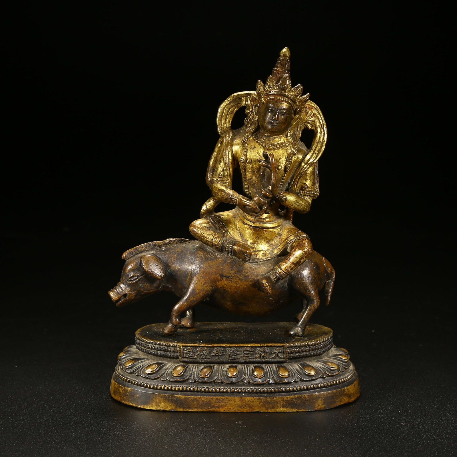 A GILT BRONZE FIGURE OF MARICHI (1 of 8)