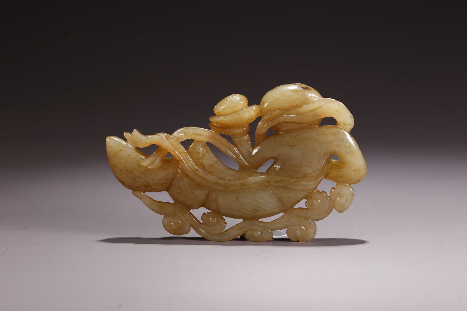A HETIAN JADE FLYING APSARA - 10
