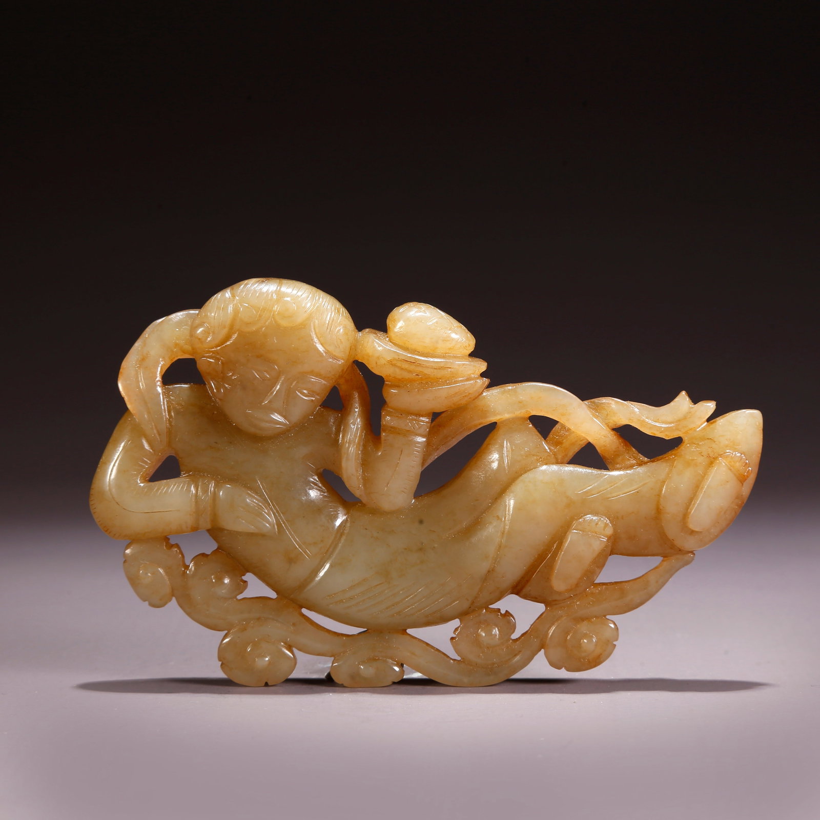 A HETIAN JADE FLYING APSARA (1 of 10)