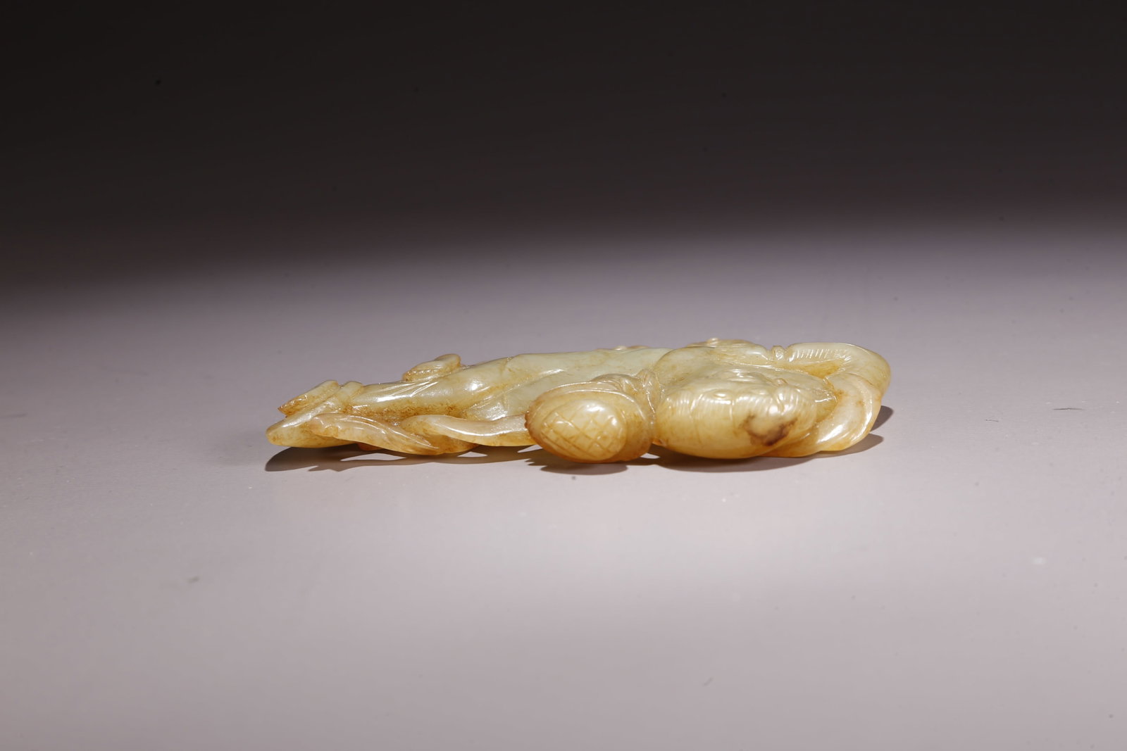 A HETIAN JADE FLYING APSARA - 6