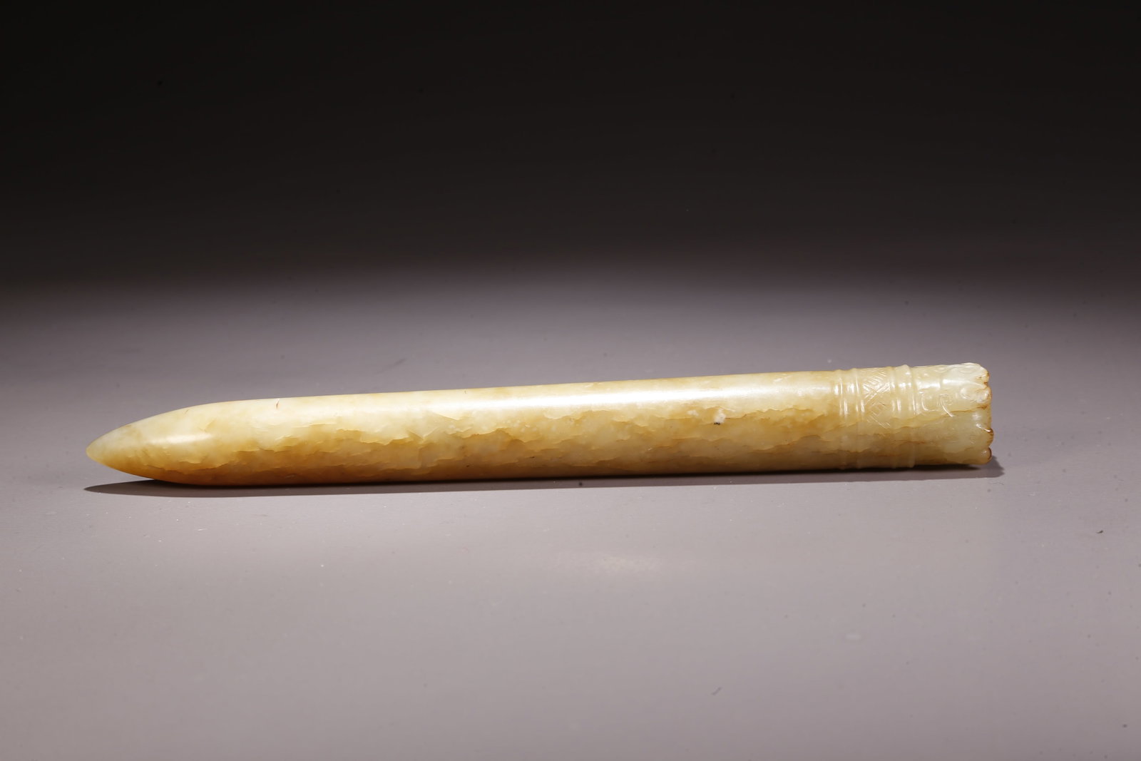 A HETIAN JADE CONICAL OBJECT - 7