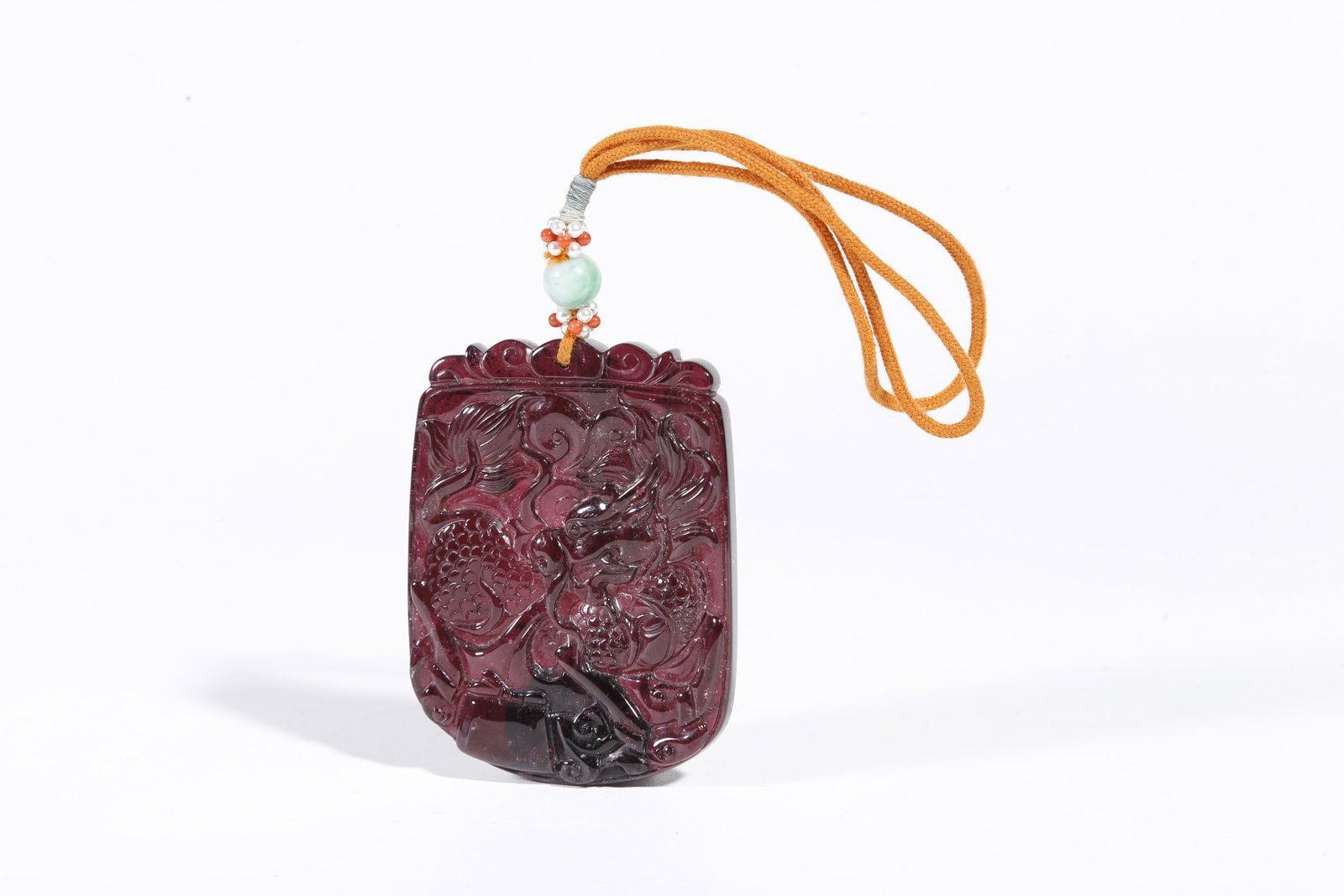 A RUBY PENDANT PLAQUE - 2