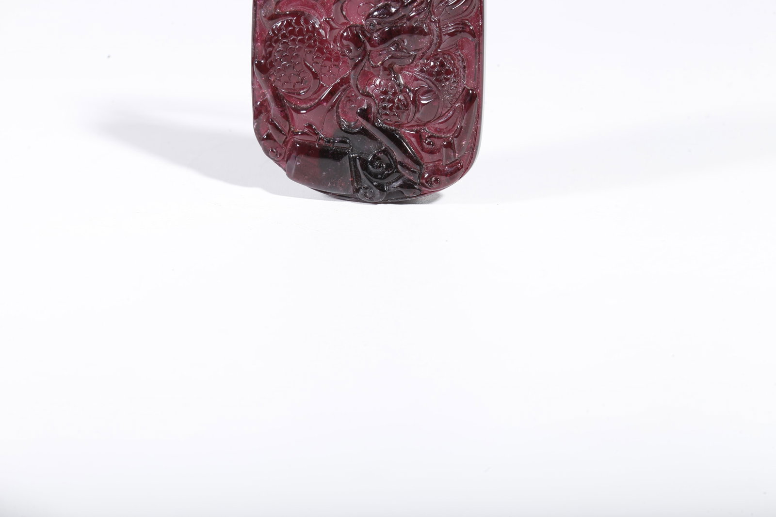 A RUBY PENDANT PLAQUE - 4