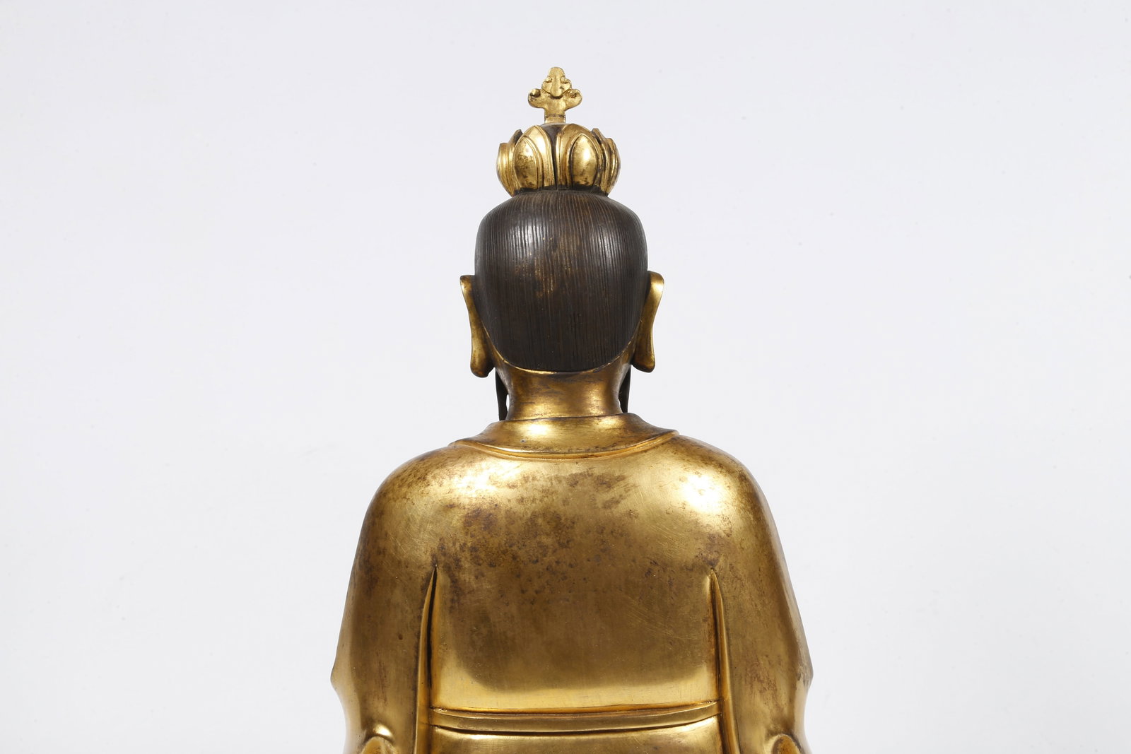 A GILT-BRONZE STATUE - 7