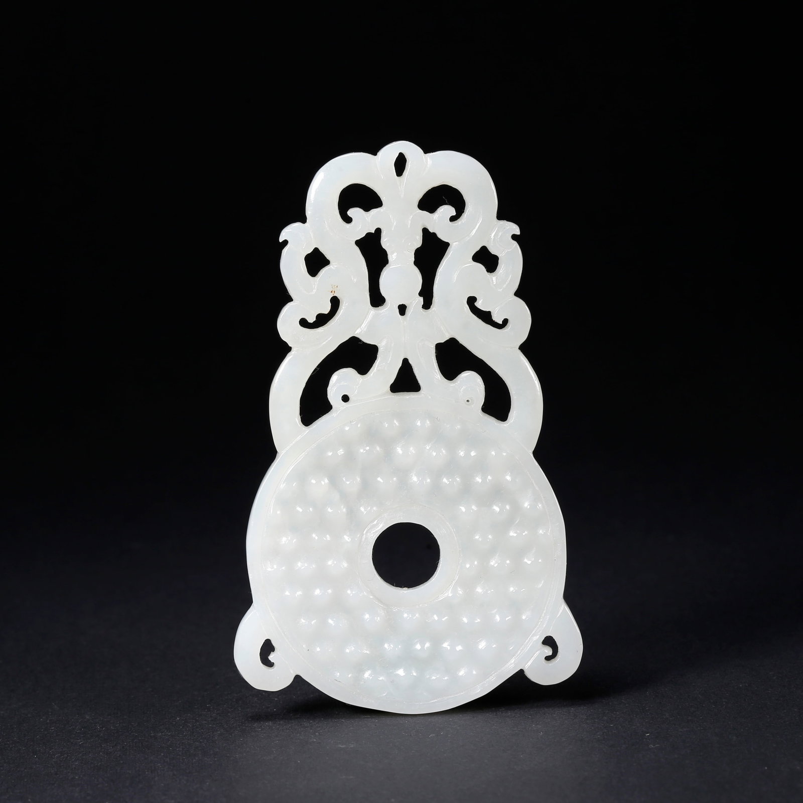 A HETIAN JADE BI DISC WITH DRAGON MOTIF (1 of 10)